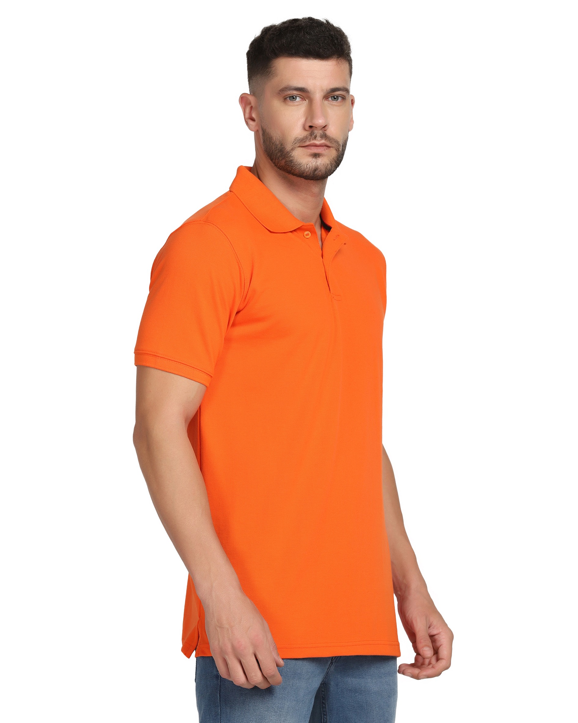 Solid Orange Polo