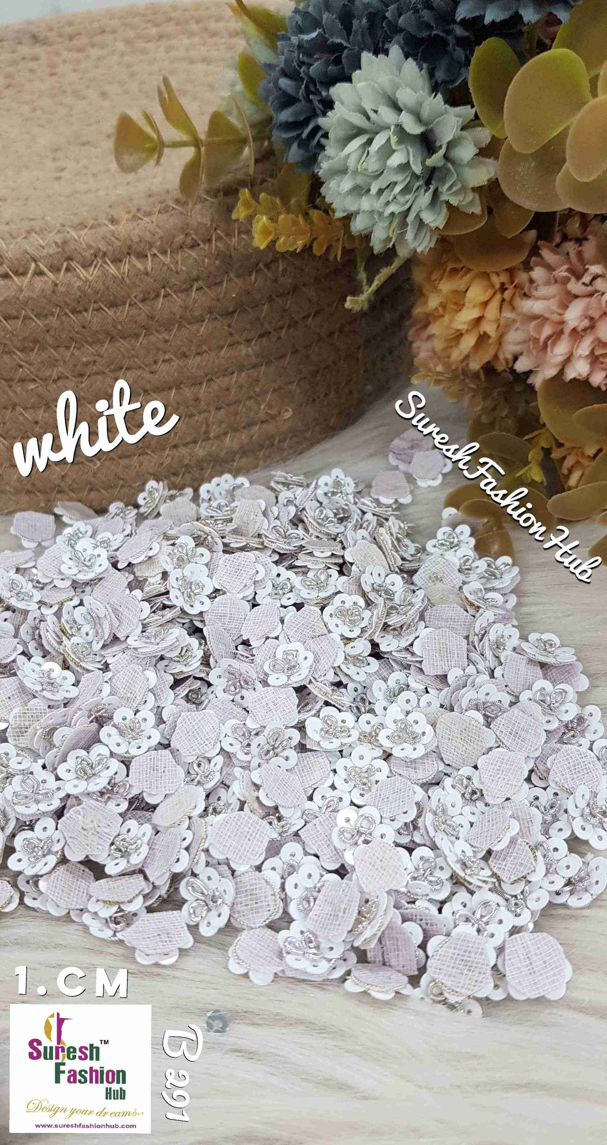 White Floral Elegance Hand-Stitched Butties Pack