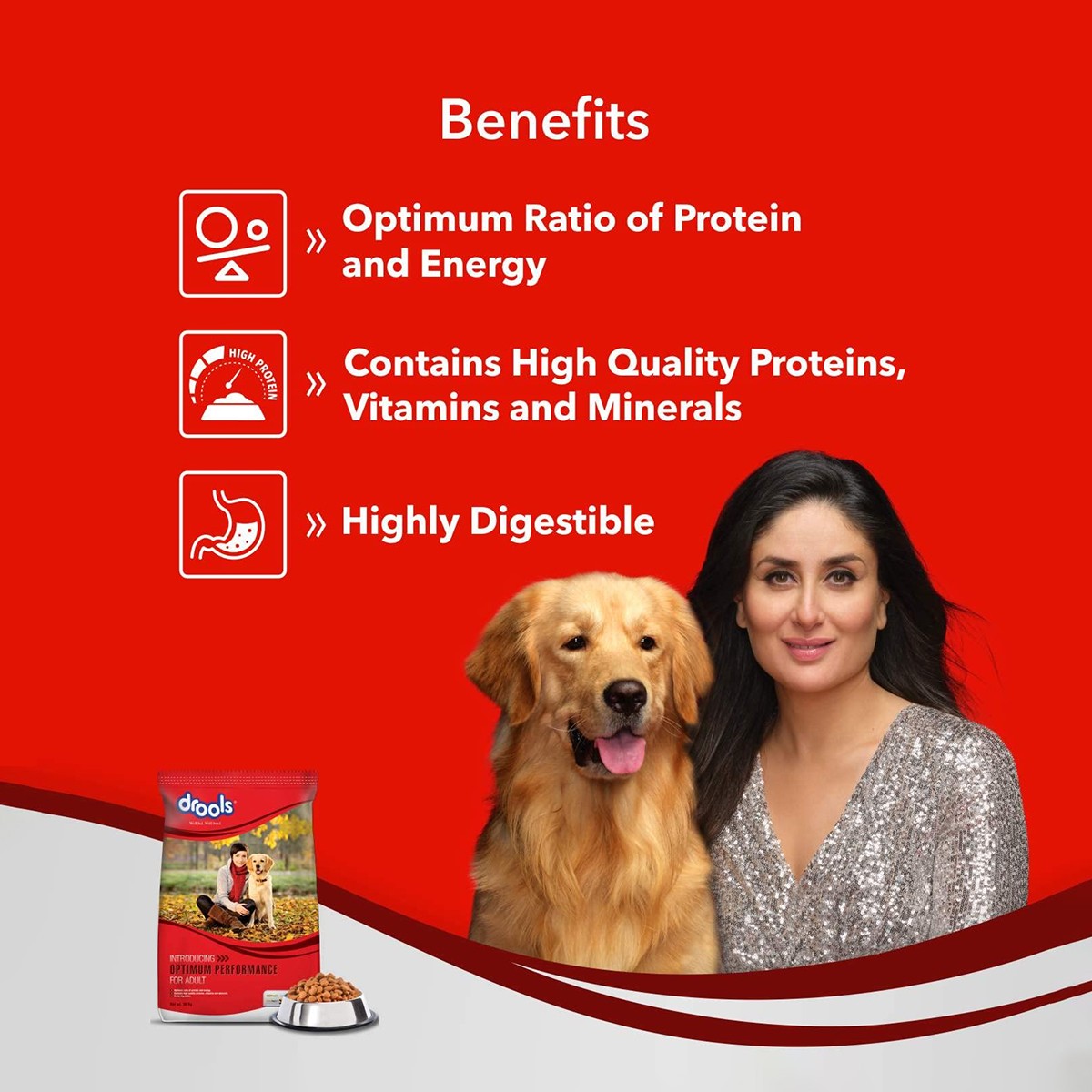 Drools Adult Optimum Performance Dry Dog Food - 20 Kg