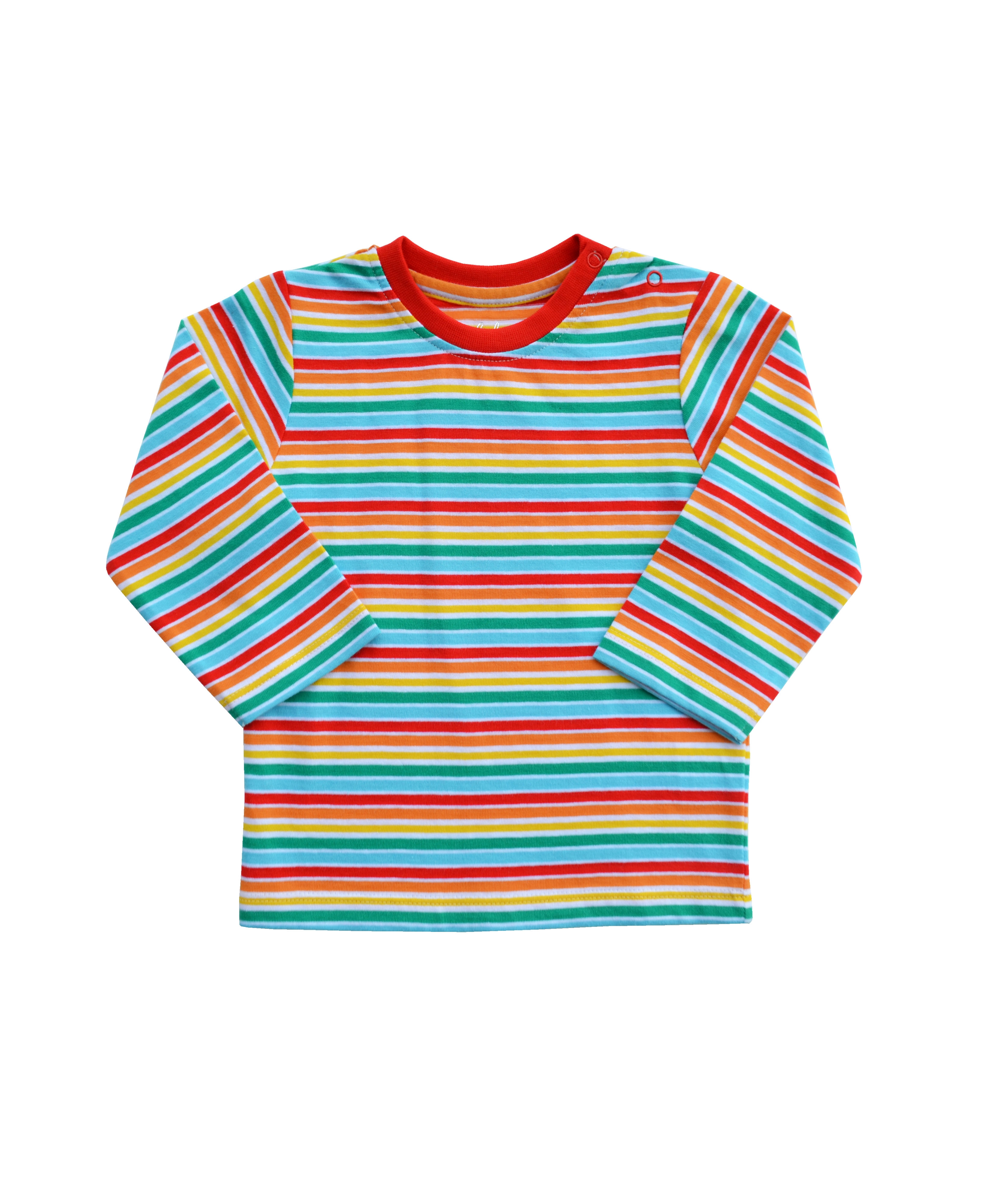 Stripes Long Sleeves T-Shirt (100% Cotton Single Jersey)