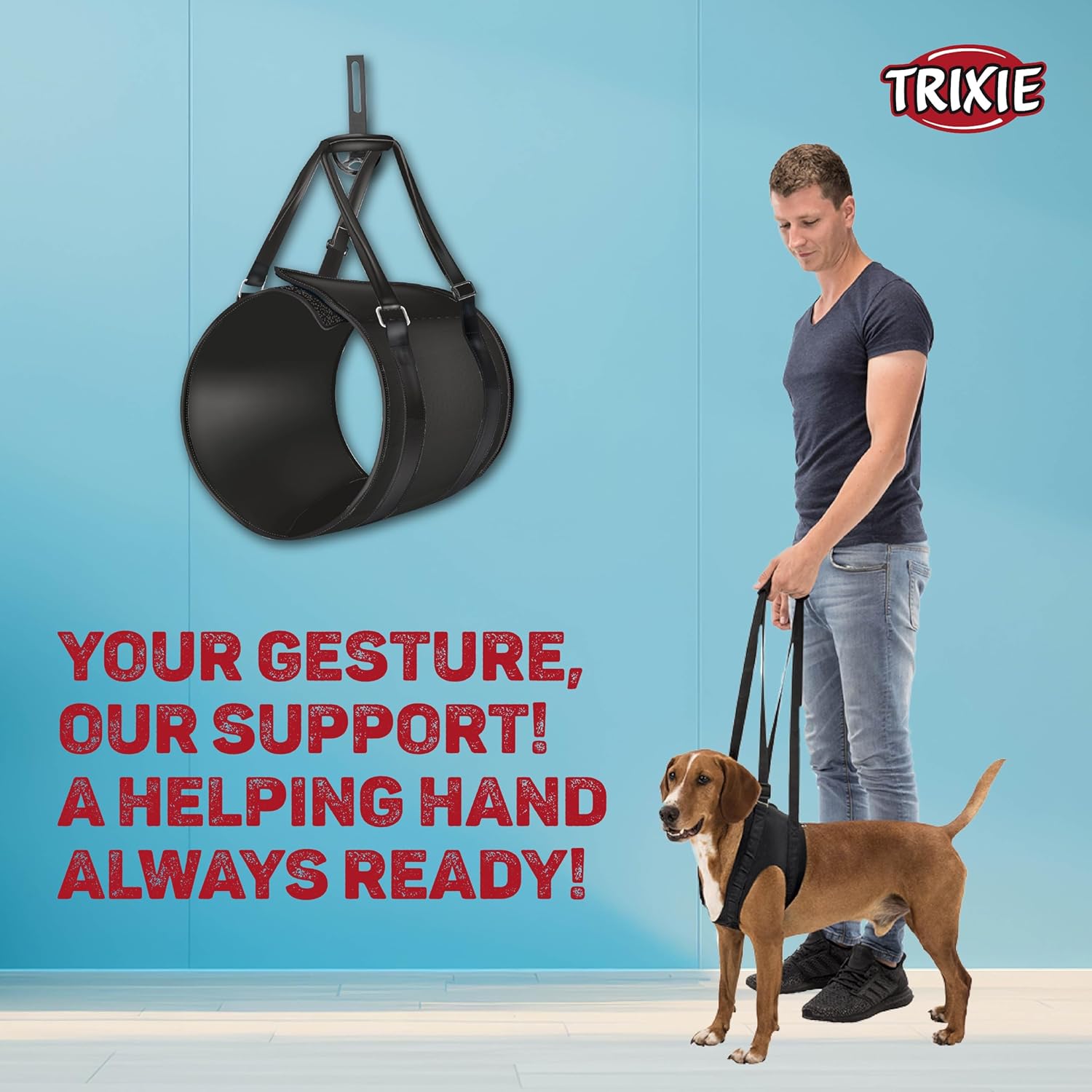 Trixie Walking Aid for Dogs (Black)