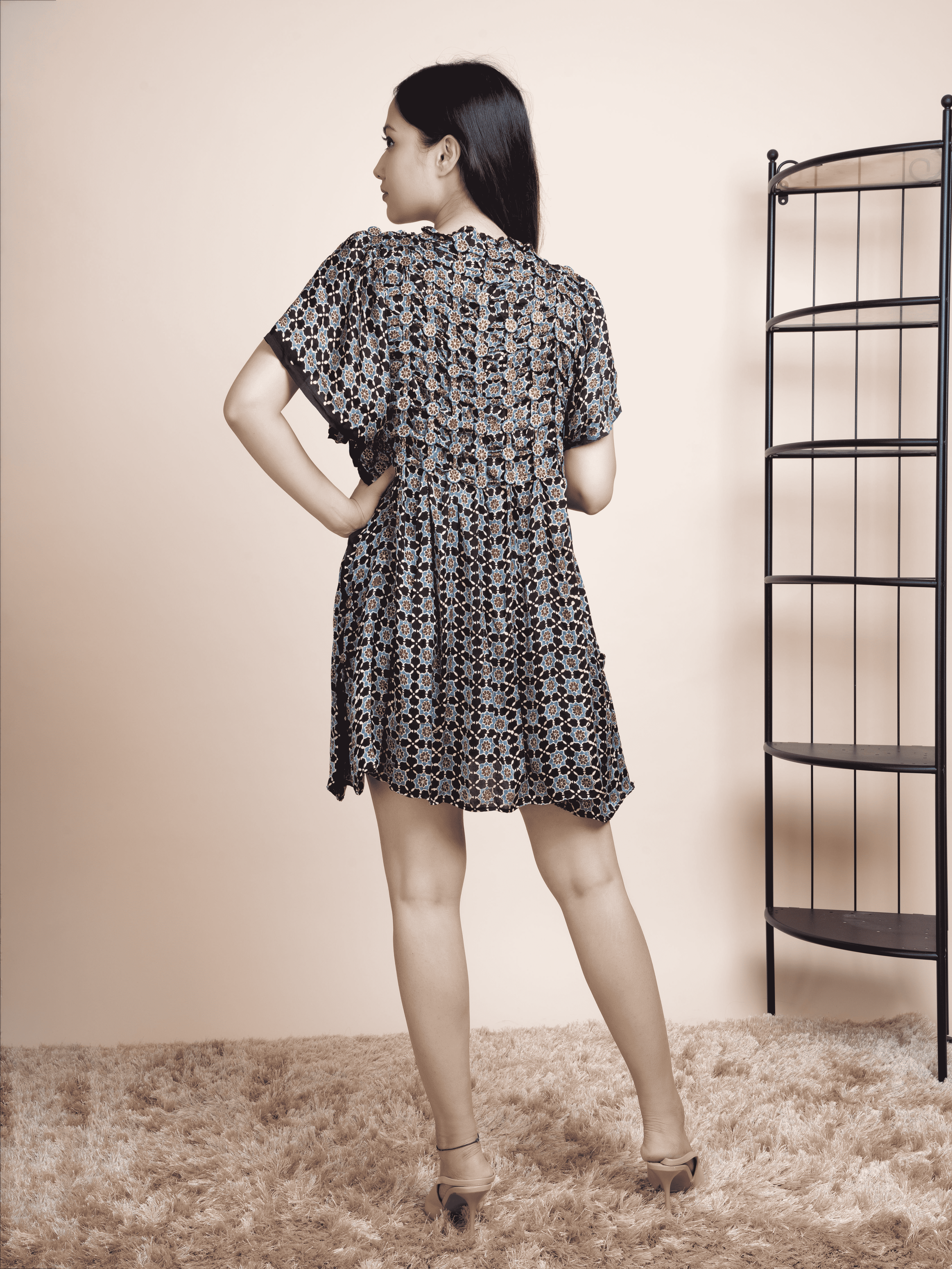 Nazm Button Masala Top