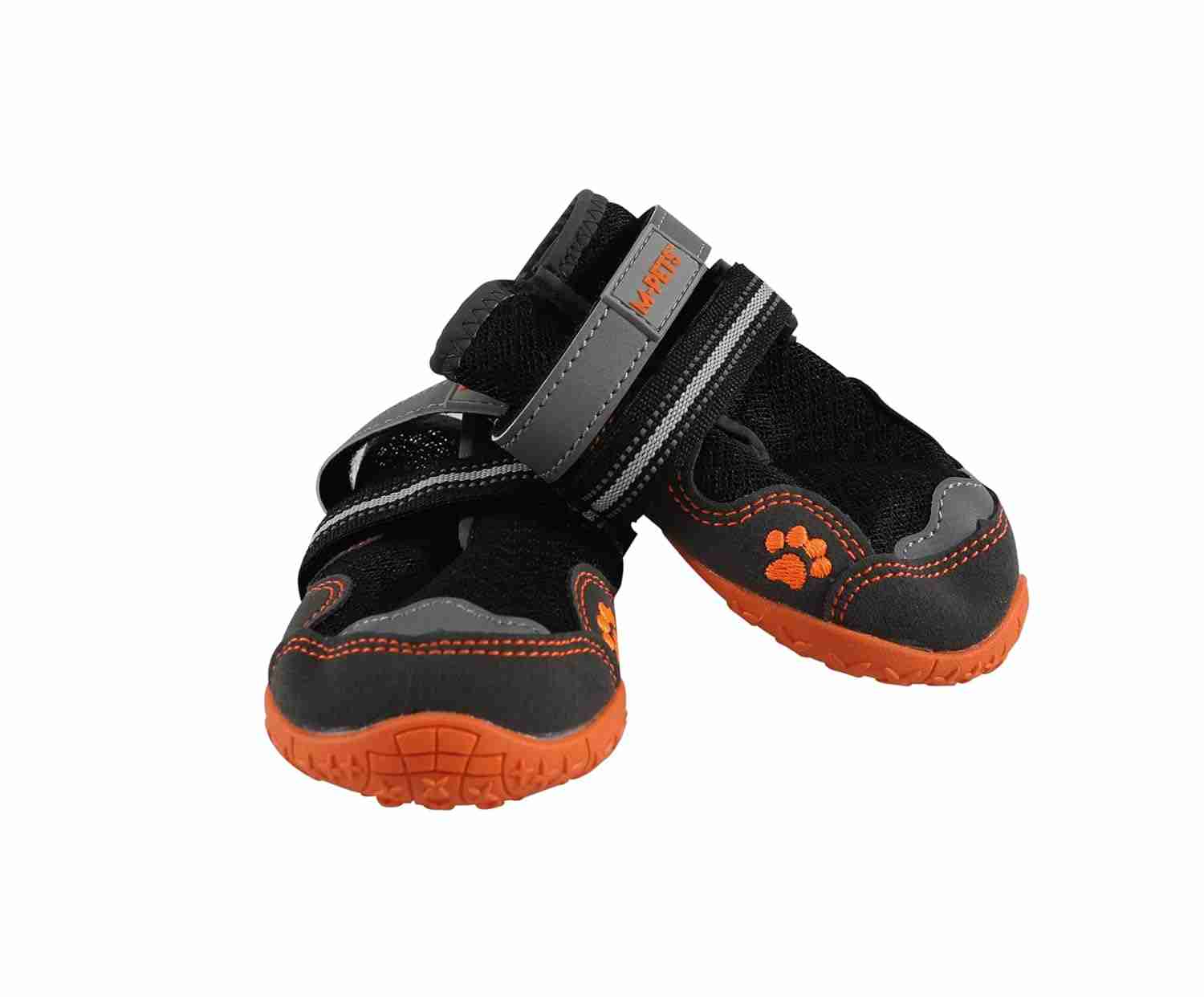 M-Pets Hiking Dog Shoes Anti-Slip Dog Boots for Rains, Snow, Cold, Hot & Rough Surfaces