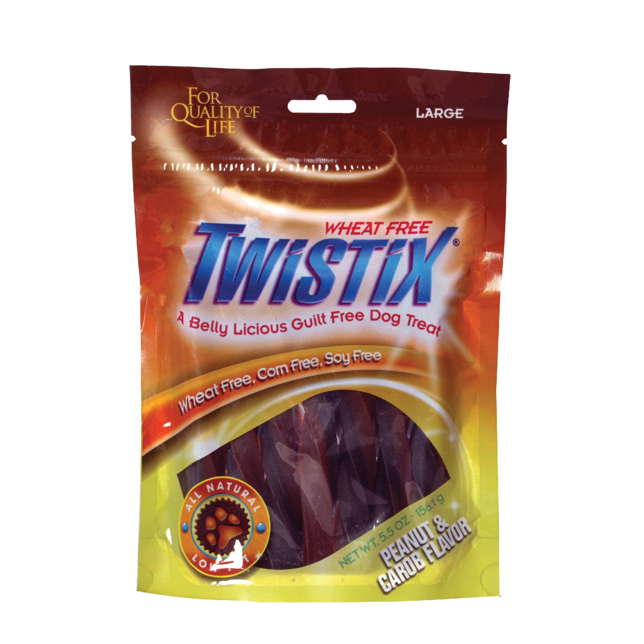 Twistix Peanut & Carob Flavor Dog Treats