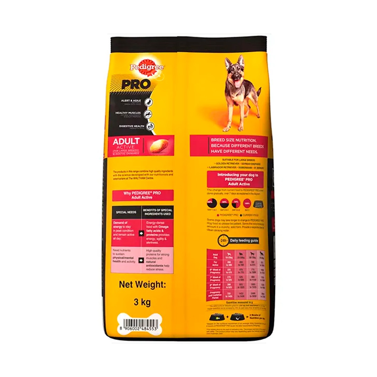 Pedigree Pro Active Adult Large Breed Dry Dog Food
