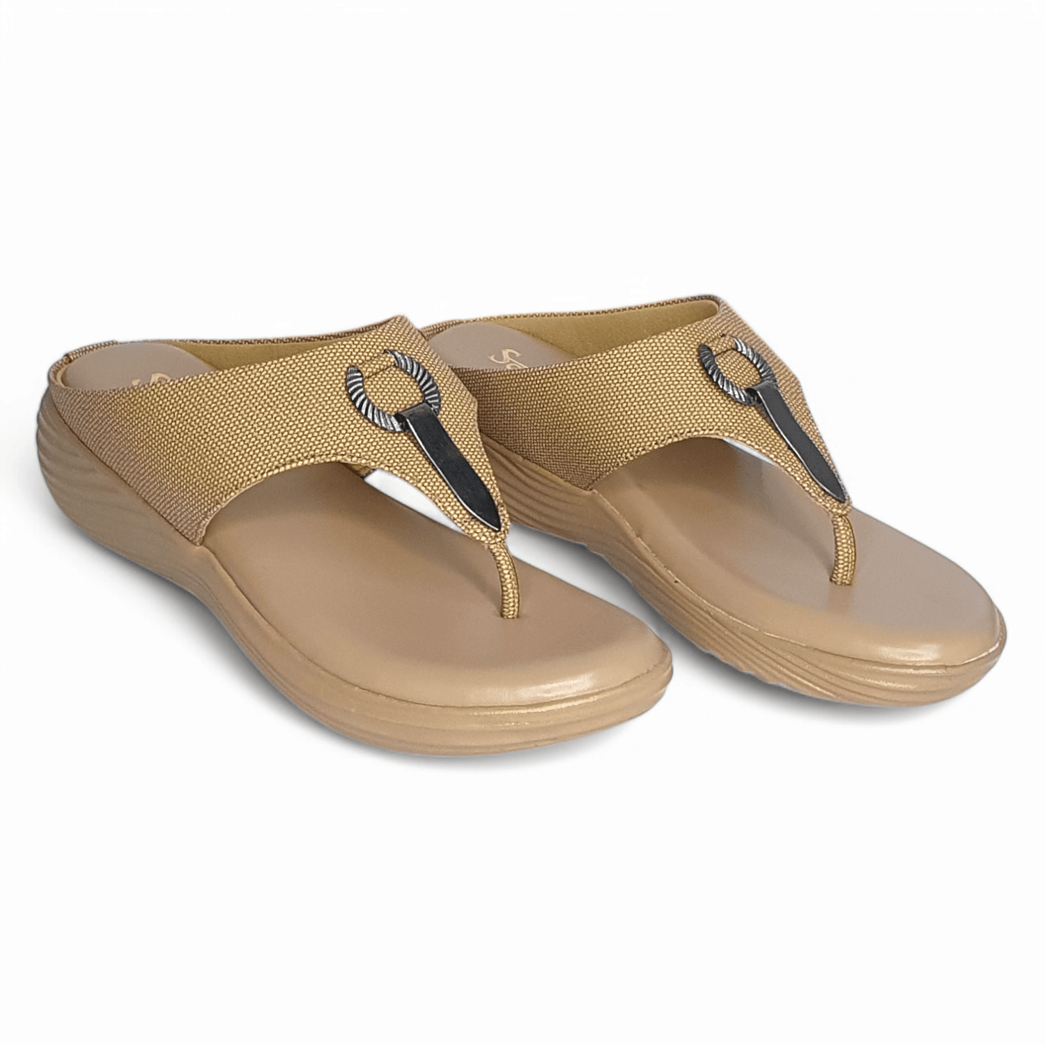 Sawadi Women's Light Brown Casual Sandal - Comfortable and Stylish Everyday Footwear | Sawadi Mart