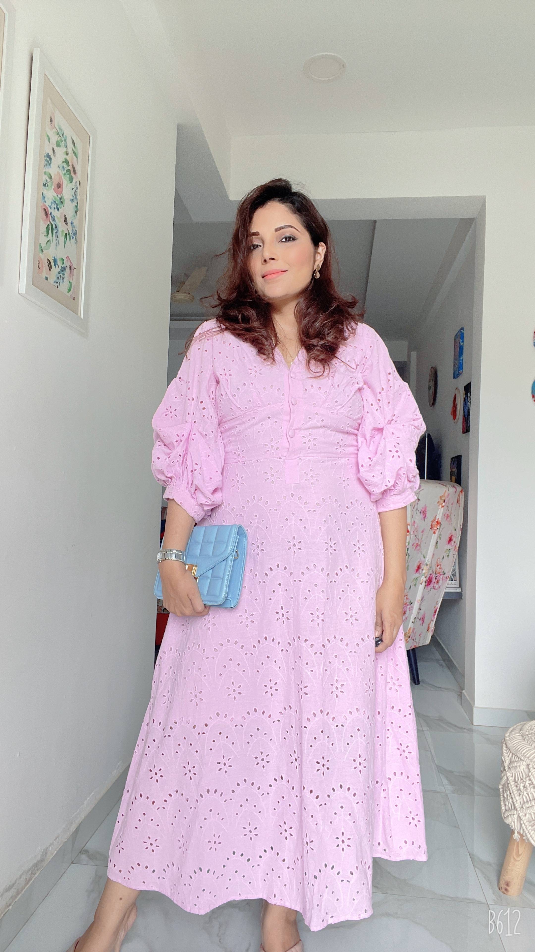 Pink lavender deals dress