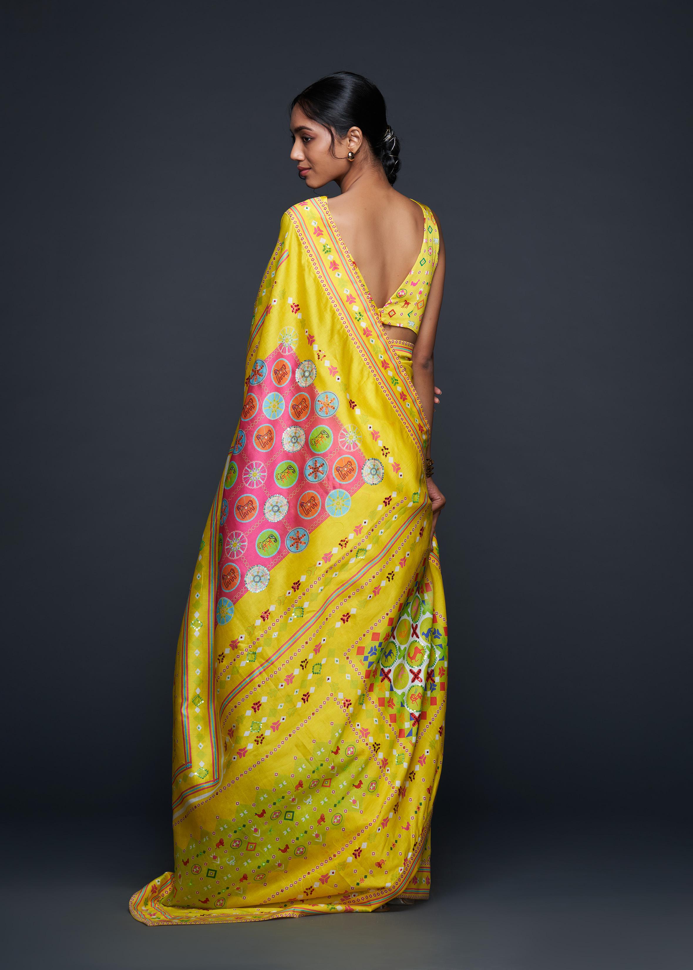 Yellow Saree