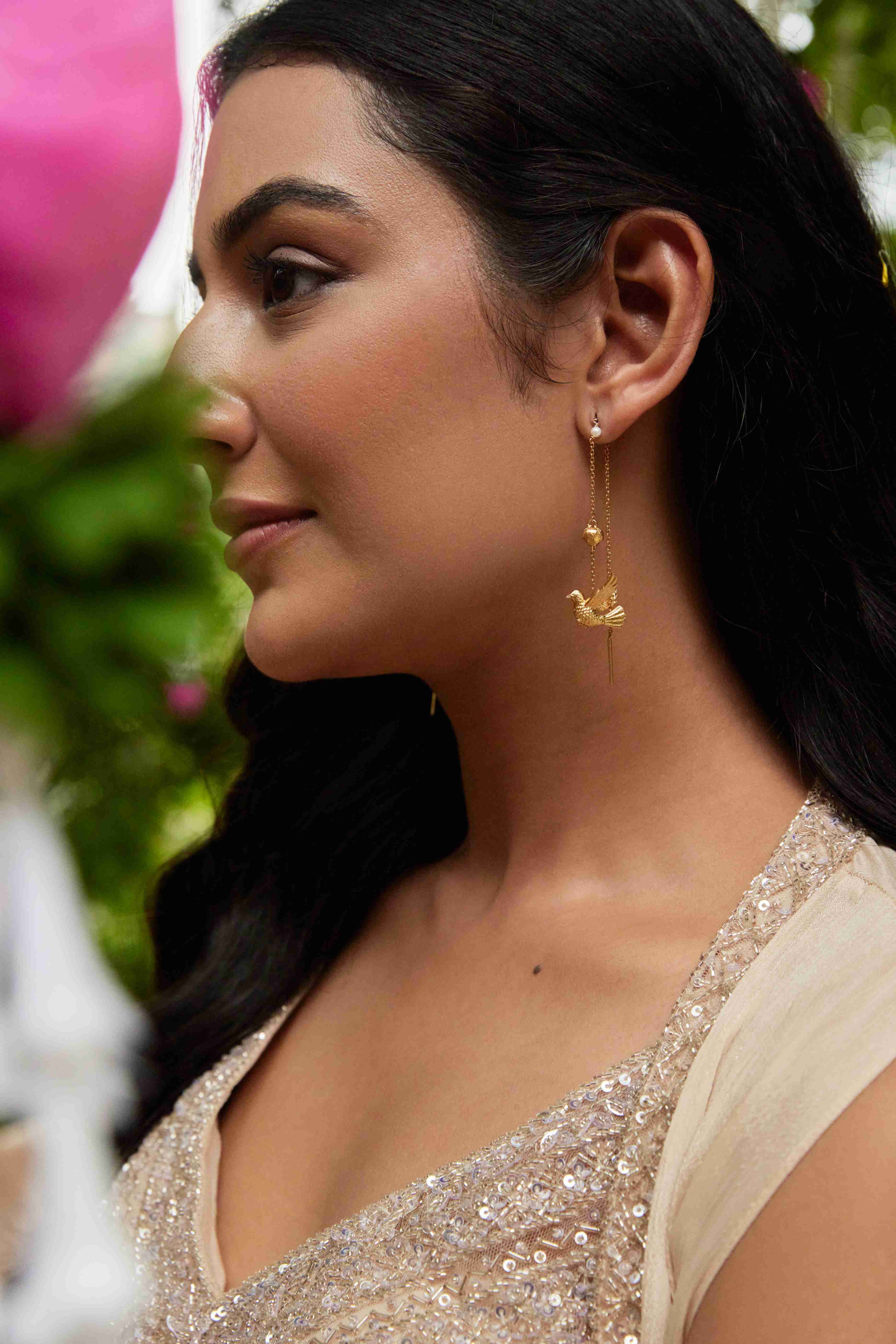 Udatee Chidiya Sui Dhaga Earrings