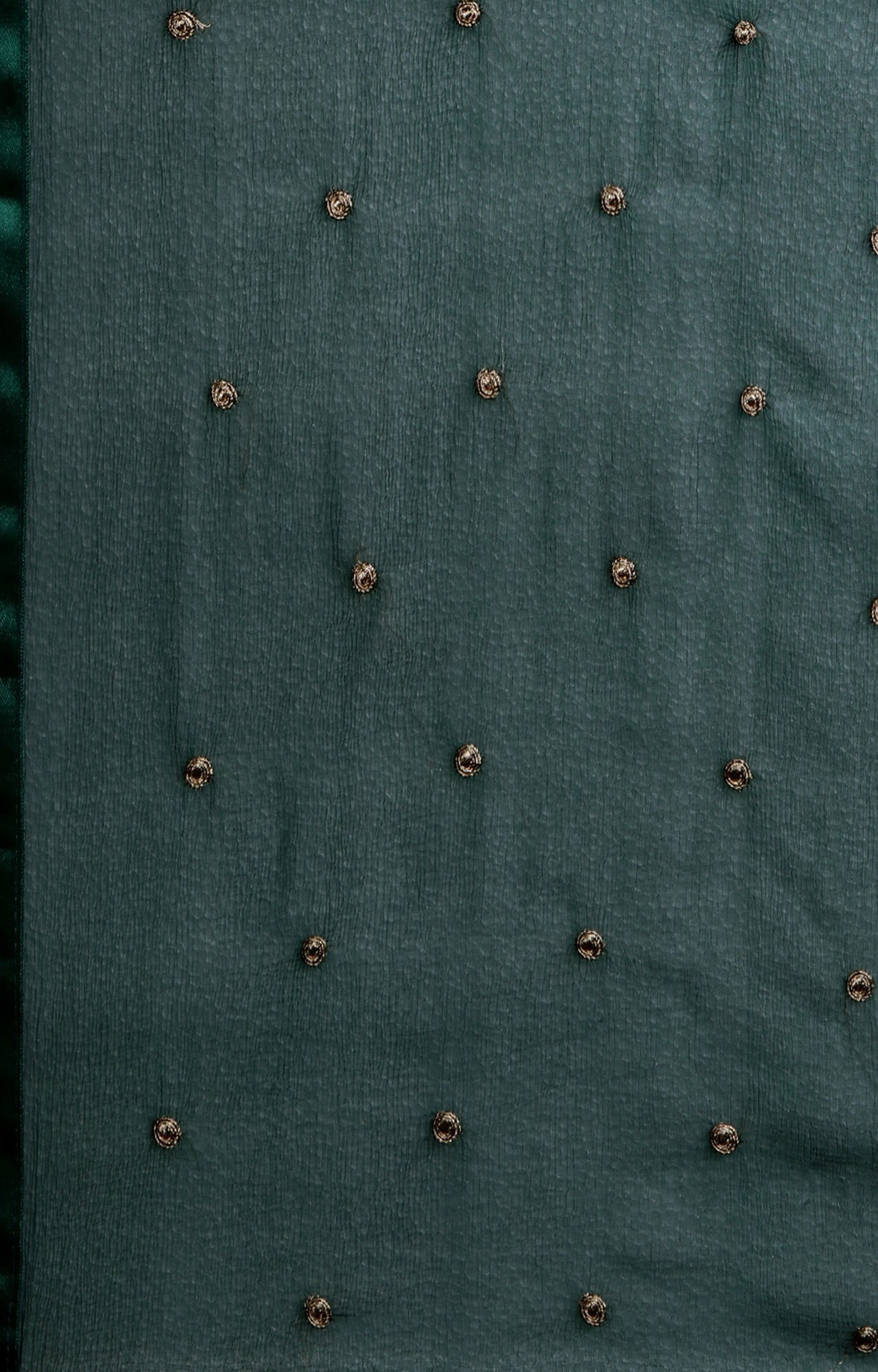 Shaily Women Dark Green Color Cotton Embroidered With Tessels Unstitched Dress Material-VF_JALGALU_DGRN_DM