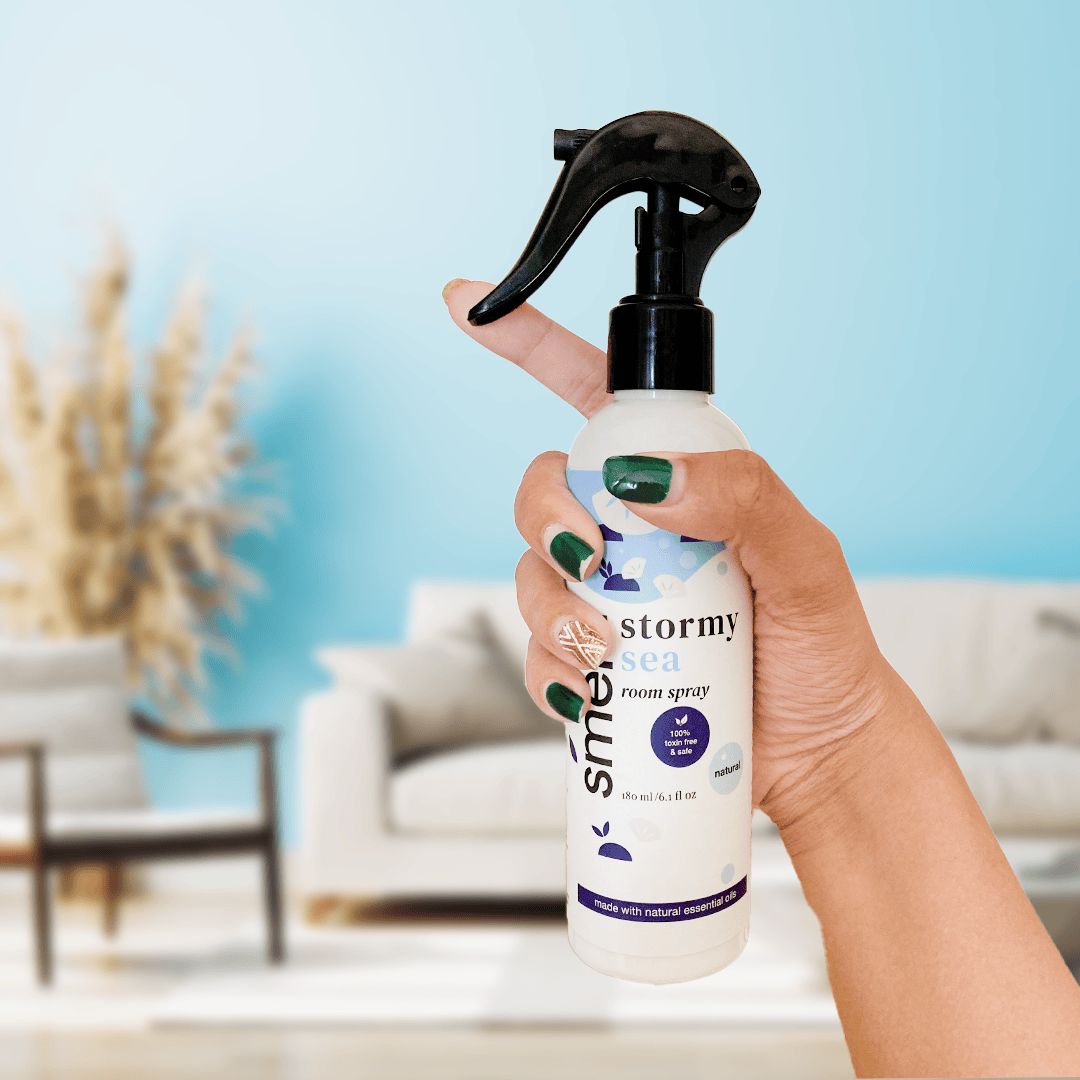 Smeltt | stormy sea natural room spray | air freshener for living room, bedroom, kitchen, office | toxin - free, cruelty-free, vegan | made with essential oils | long - lasting & safe - 180 ml 2