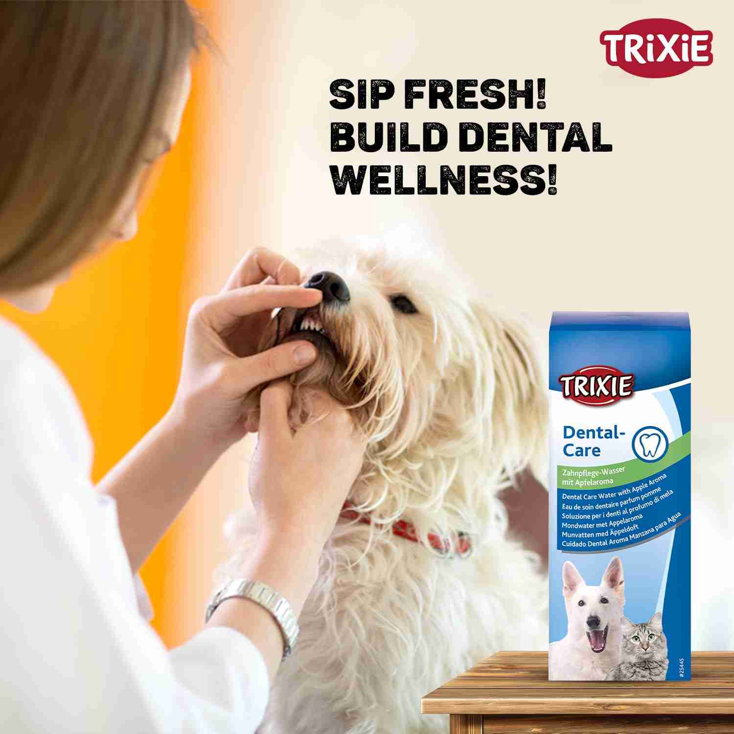 Trixie Dental Care Water with Apple Aroma for Dogs and Cats