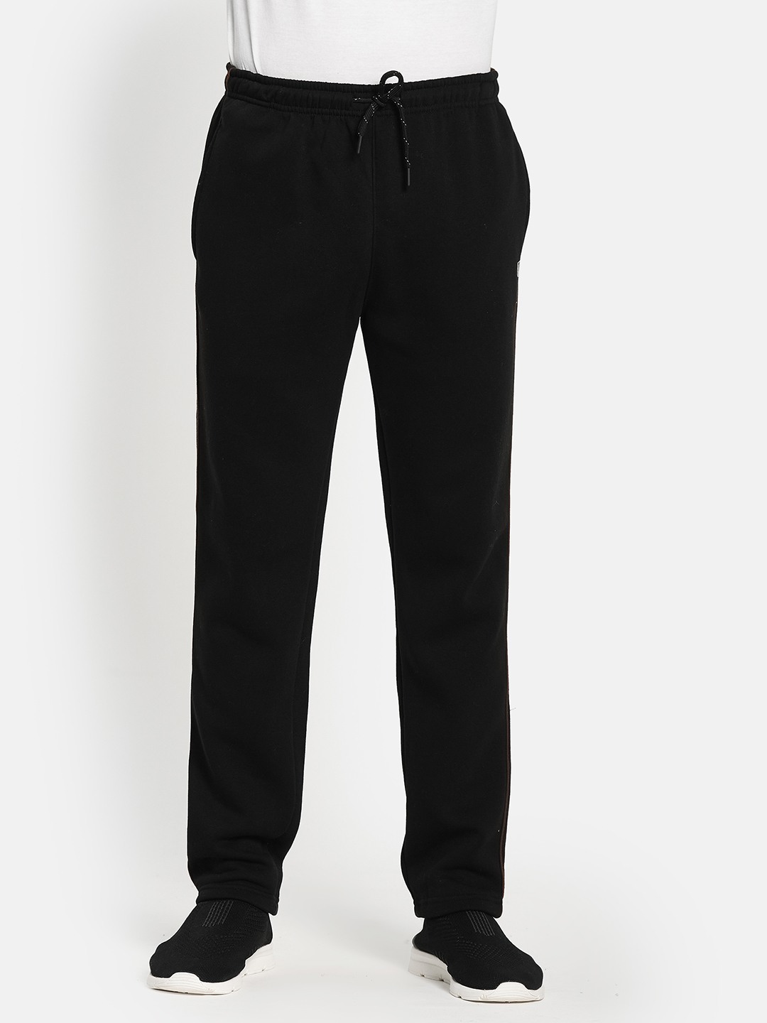 Octave Men Black Solid Tracksuits