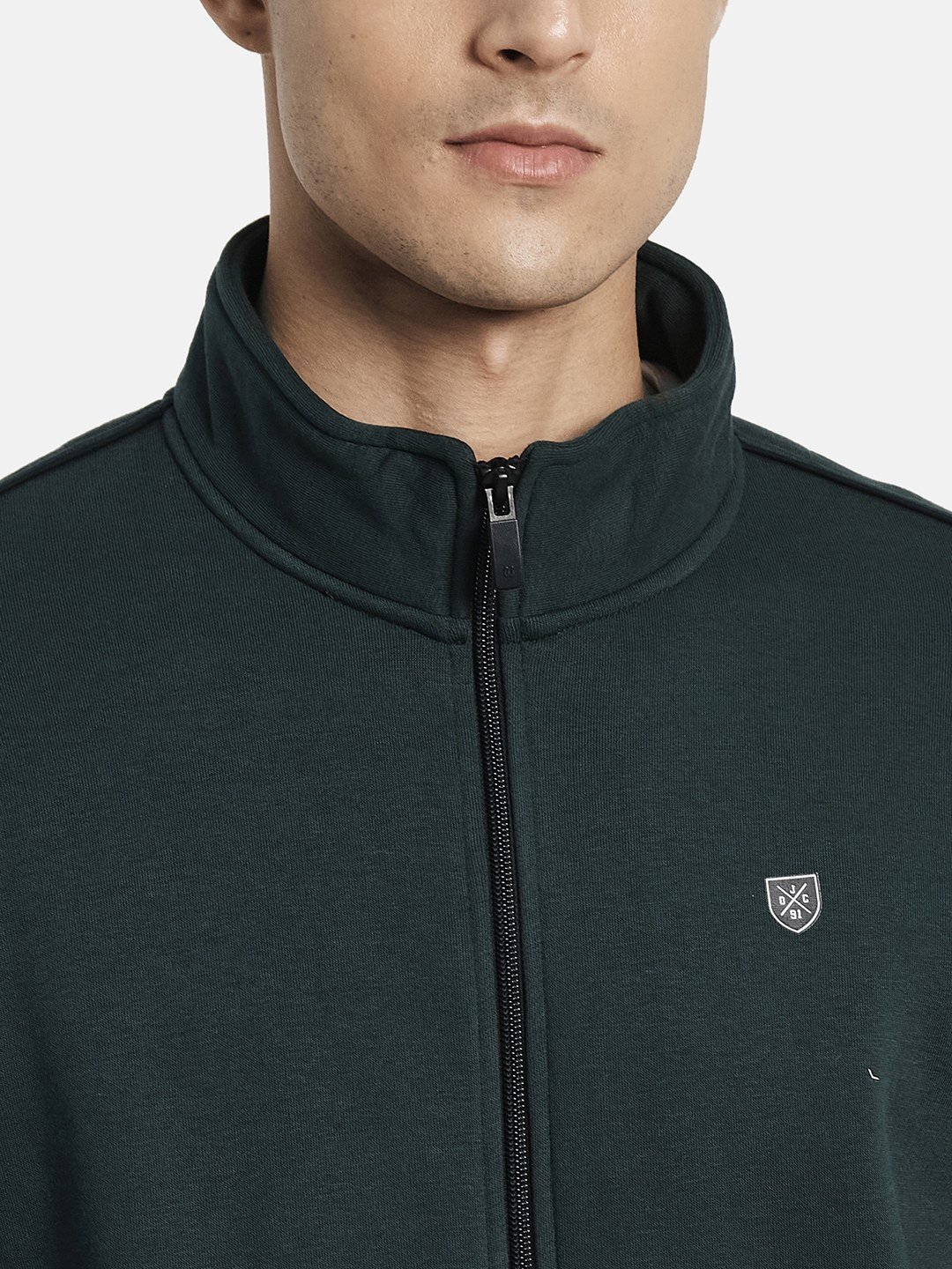 Octave Men Mountain Green Solid Tracksuit
