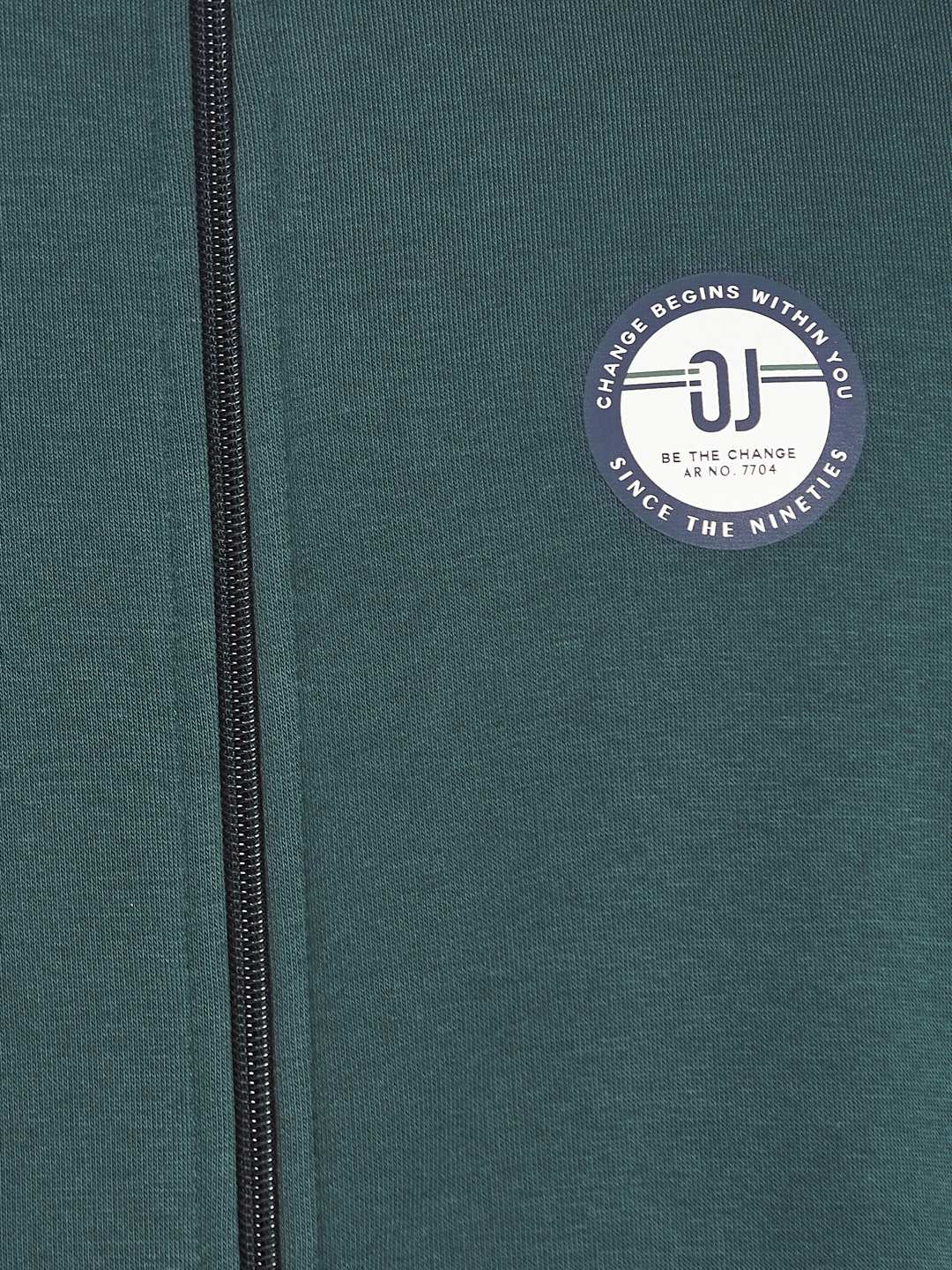 Octave Men Green Solid Fleece Tracksuit