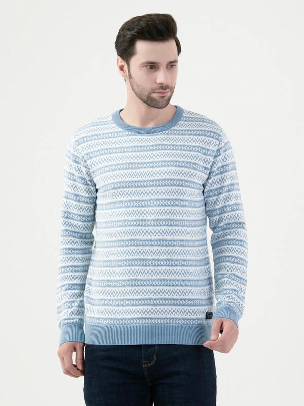 Octave Mens Oxford Blue Pullover