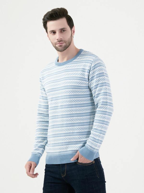 Octave Mens Oxford Blue Pullover - OCTAVE