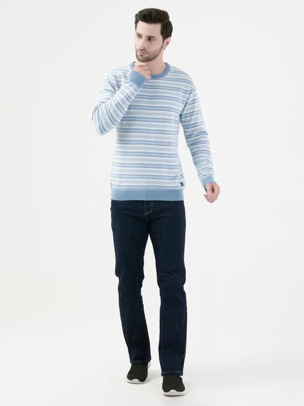 Octave Mens Oxford Blue Pullover