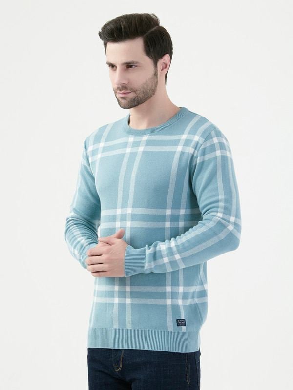 Octave Mens Light Teal Pullover