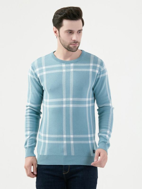 Octave Mens Light Teal Pullover