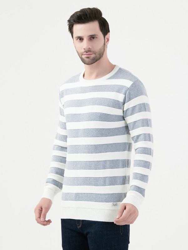 Octave Mens Grey Melange Pullover