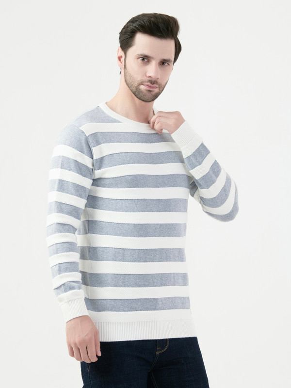Octave Mens Grey Melange Pullover