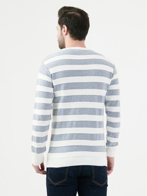 Octave Mens Grey Melange Pullover
