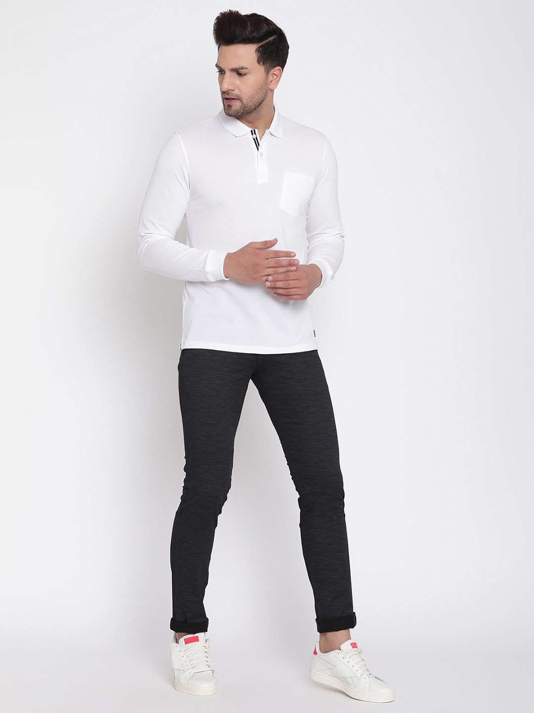 Men BLACK Chinos