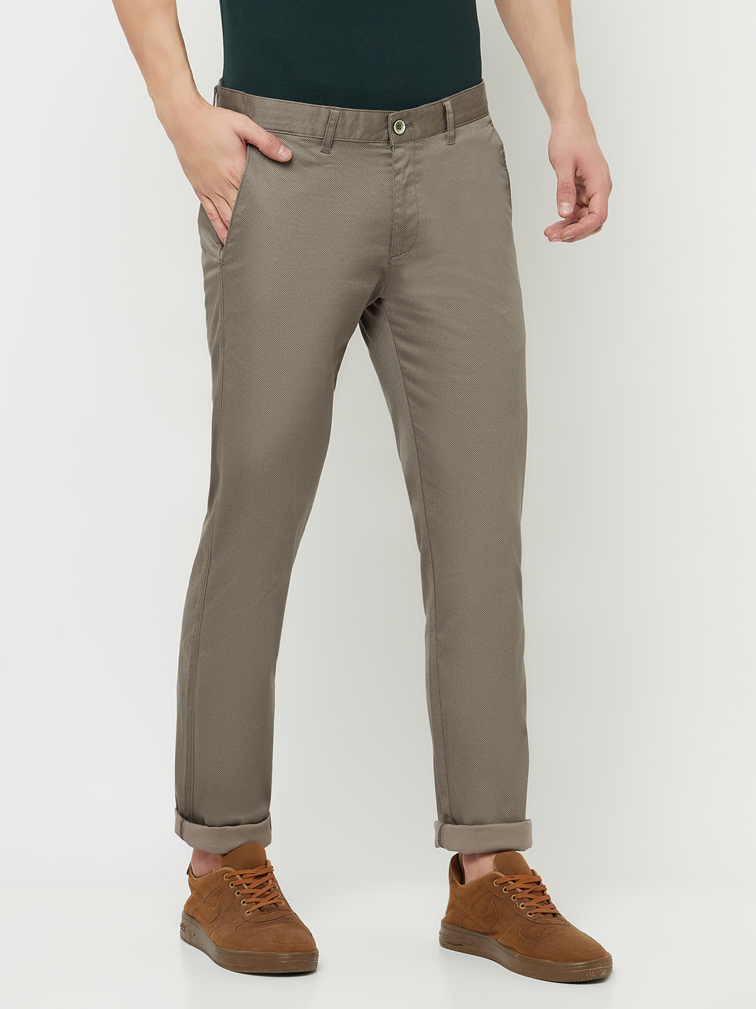 Men Grey Chinos