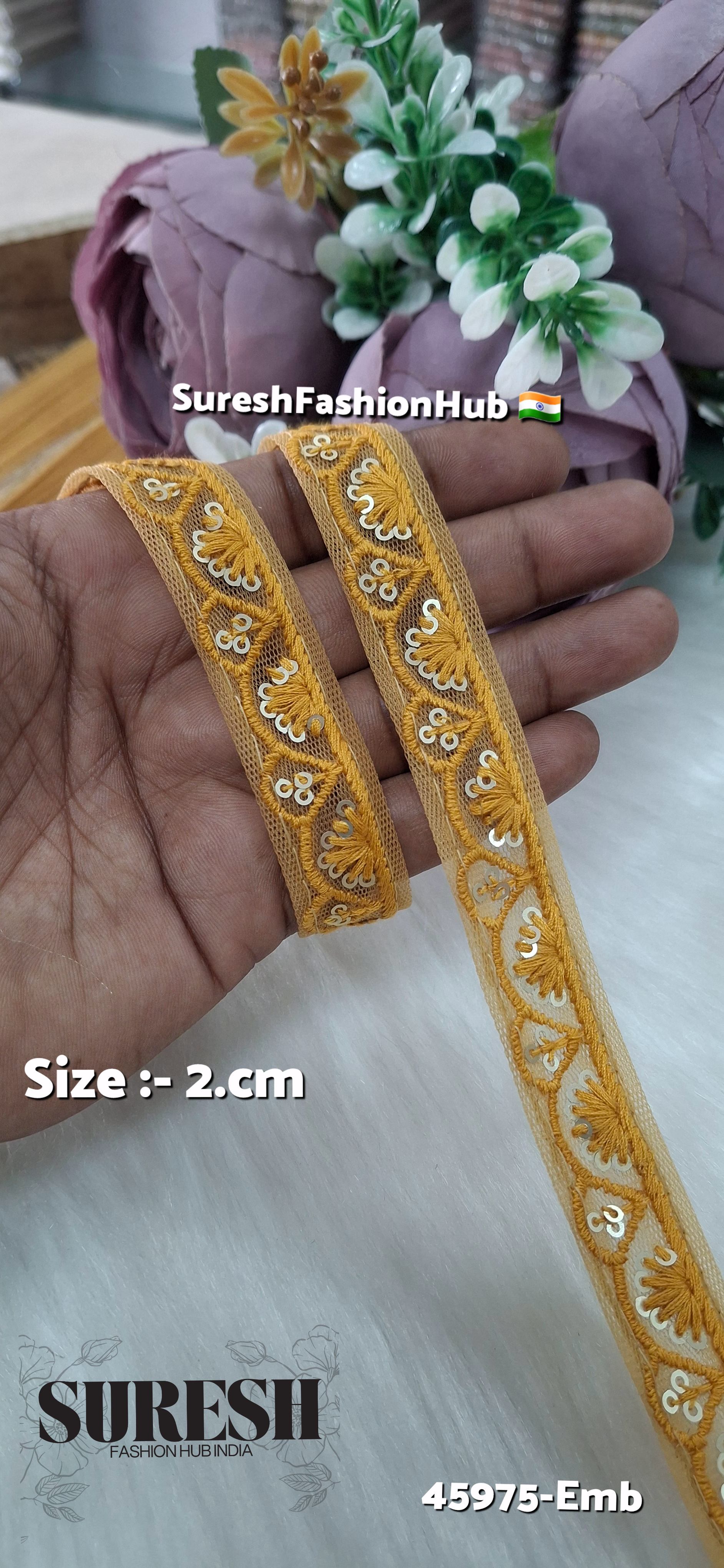 Tone-on-Tone Net Embroidery Lace