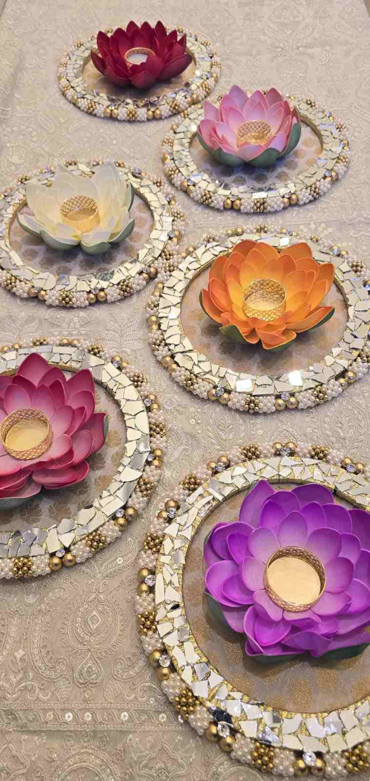 Beautiful Lotus Candle Holders