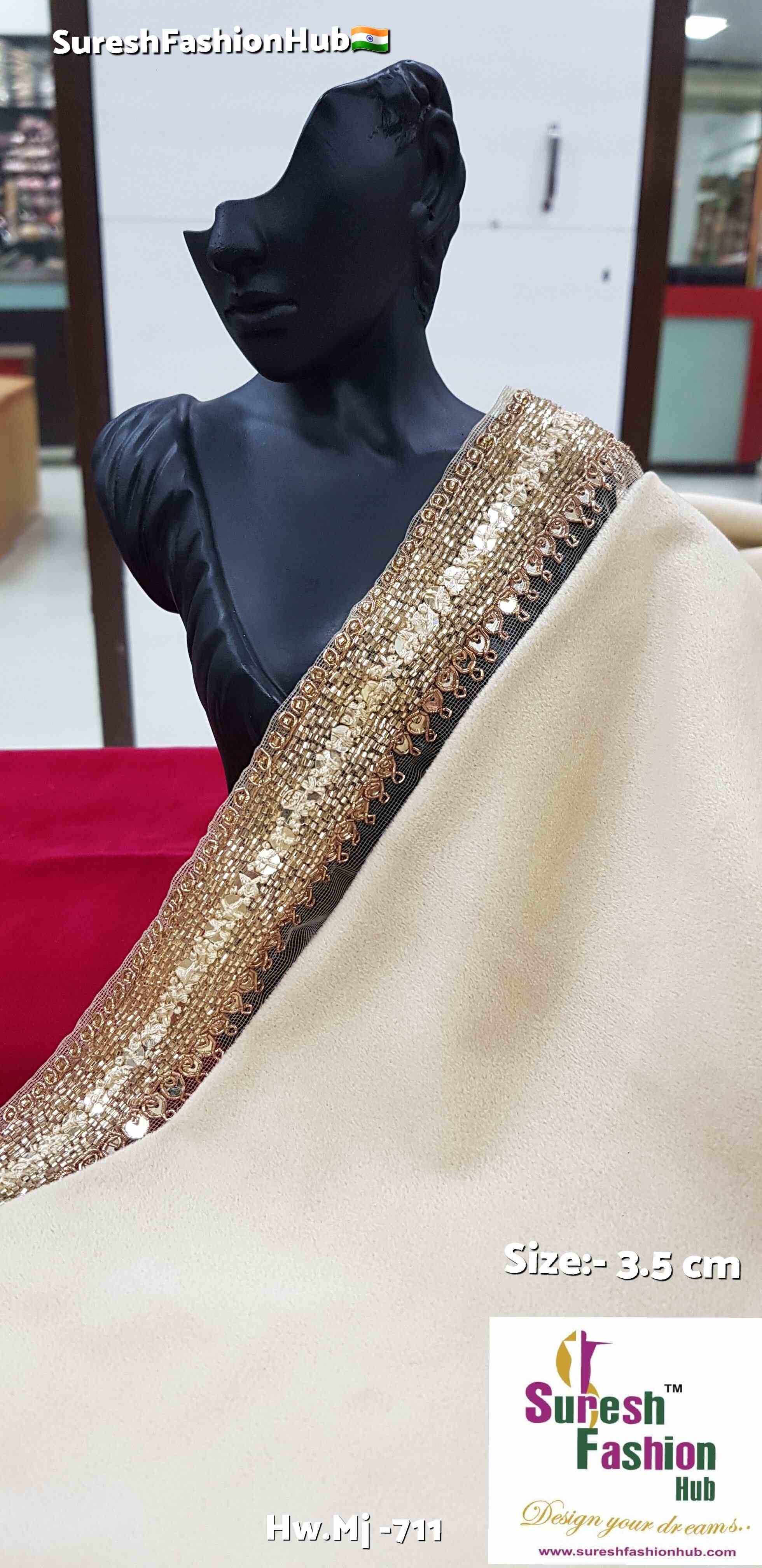  Sabyasachi-Inspired Cream Knot Elegance Lace
