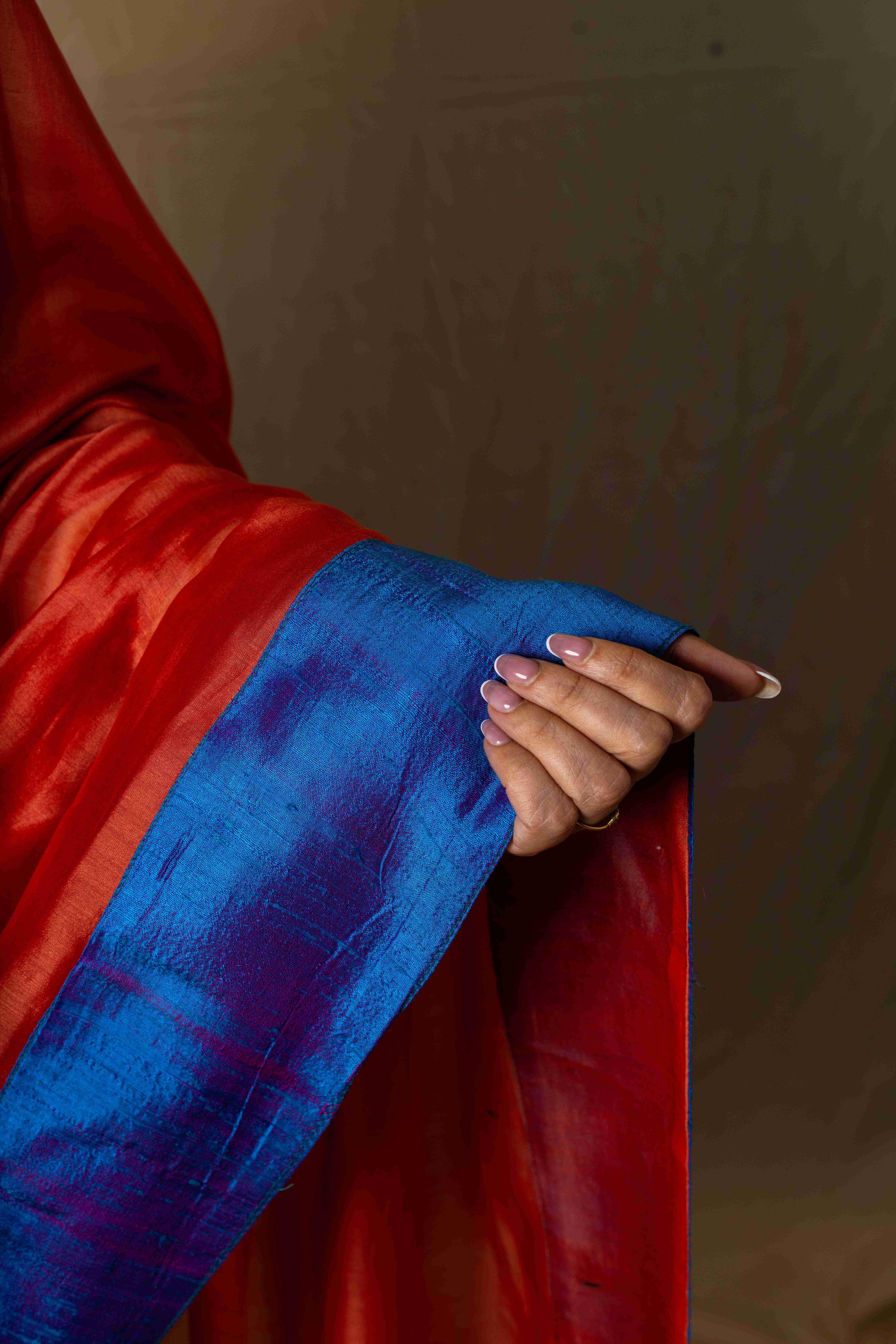 Ikat cotton & Chanderi silk Saree