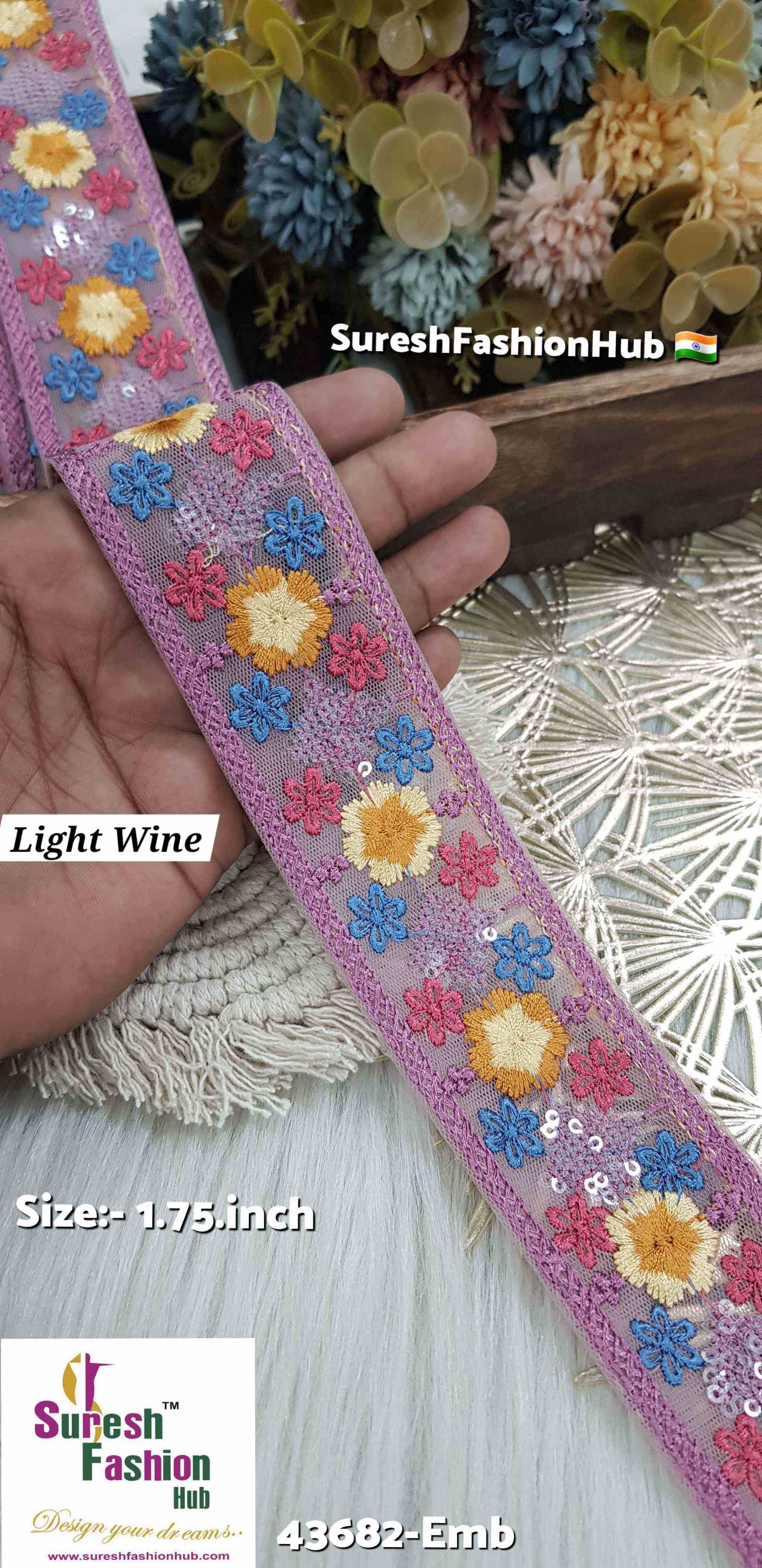 Light Wine Bloom Borders