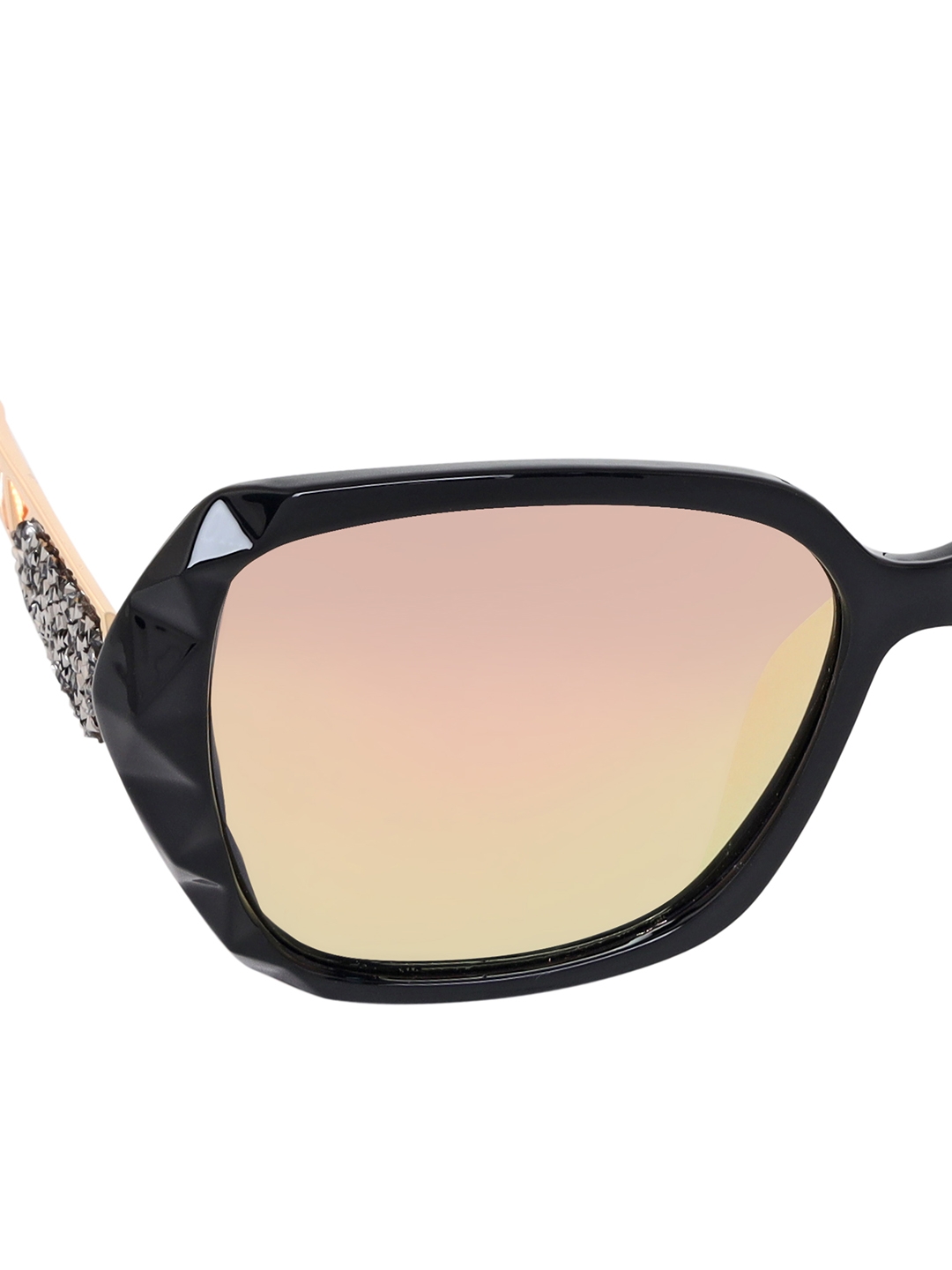Aeropostale | Aeropostale AERO_SUN_2538_C5 Summer Sun Glasses with UV protection Polarized Anti Glare Summer Style Golden Reflective Lenses with Black wide Acrylic Frame 3