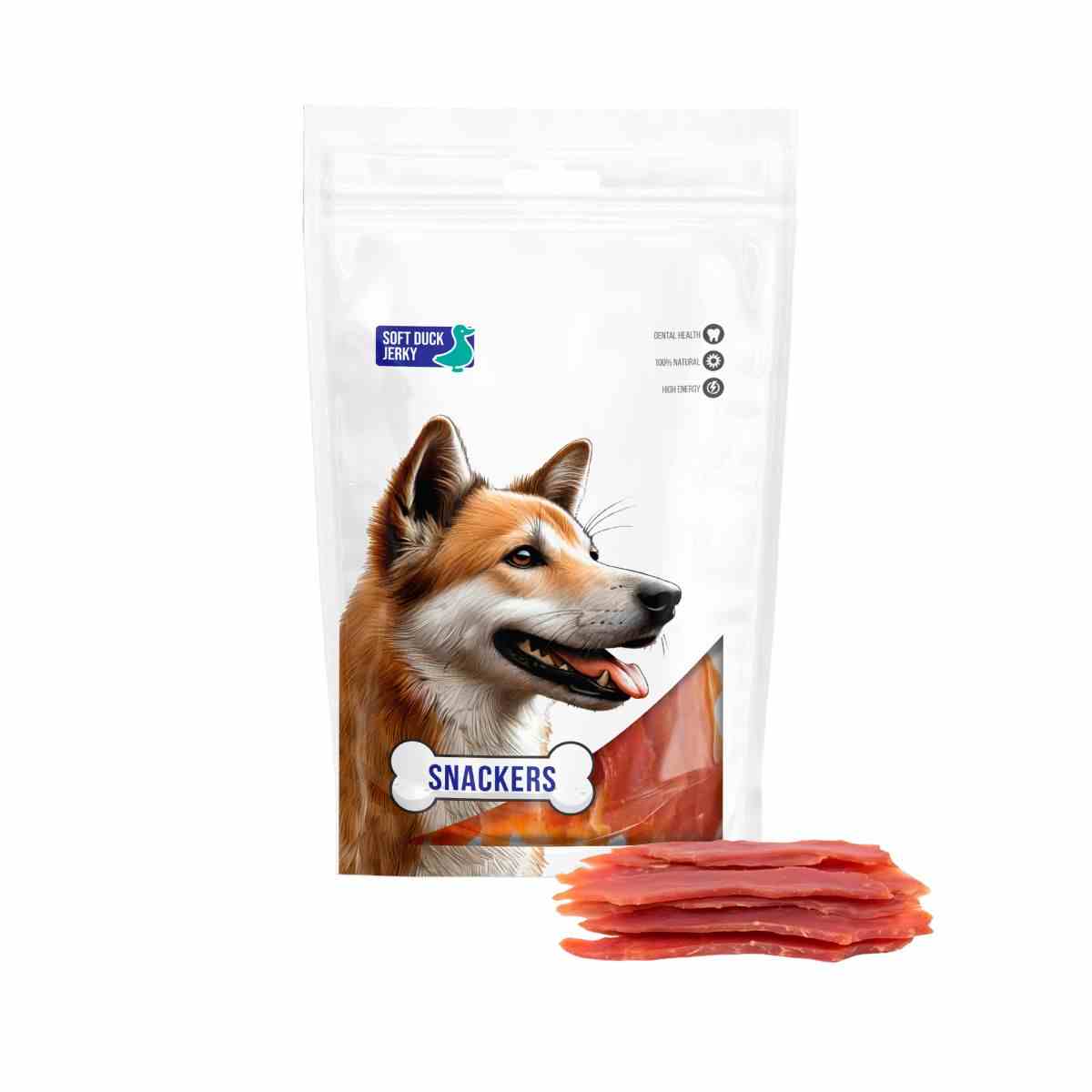 Snackers Soft Duck Jerky Dog Treats 70g