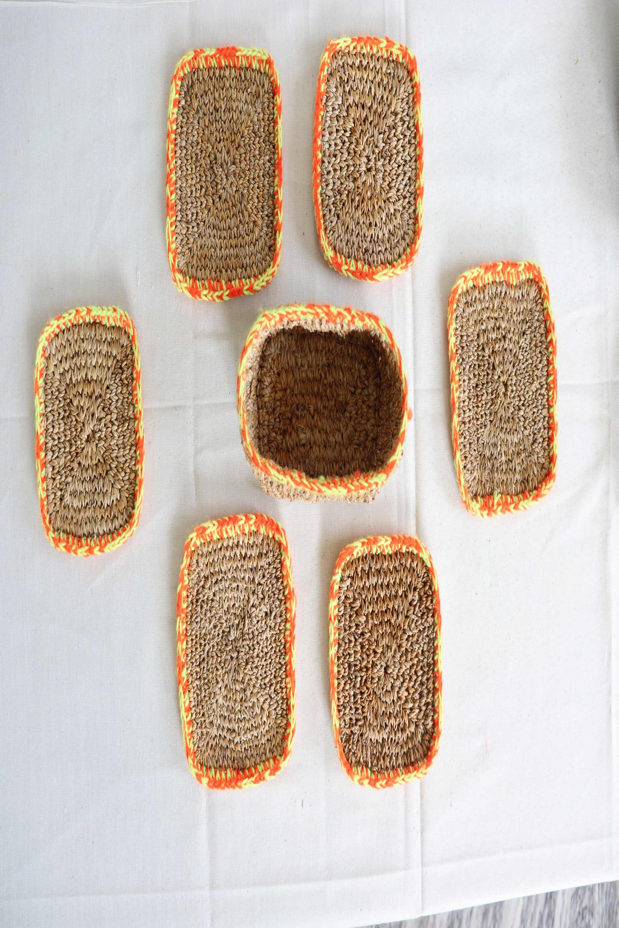 Banana Stem Coasters Rectangle