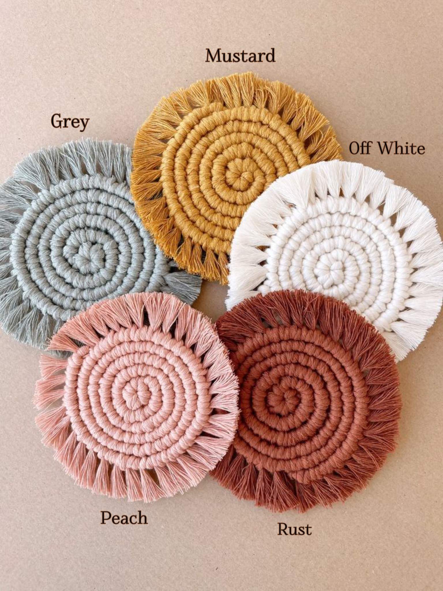 Macrame Spiral Coaster