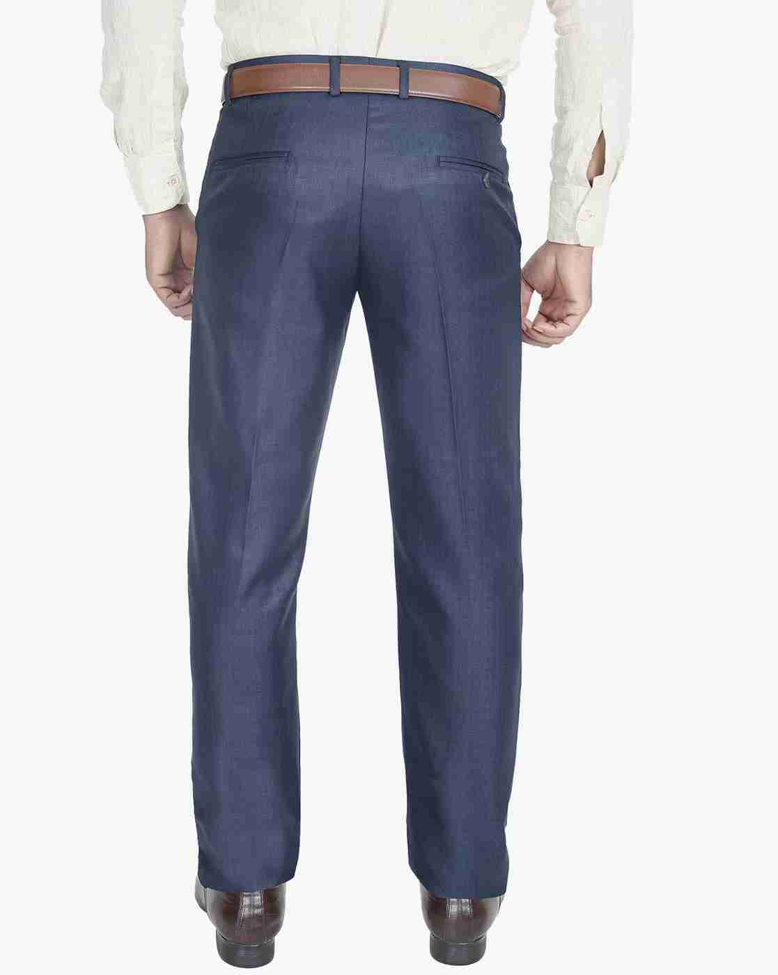 ONLY VIMAL | Slim Fit Flat-Front Trousers|2