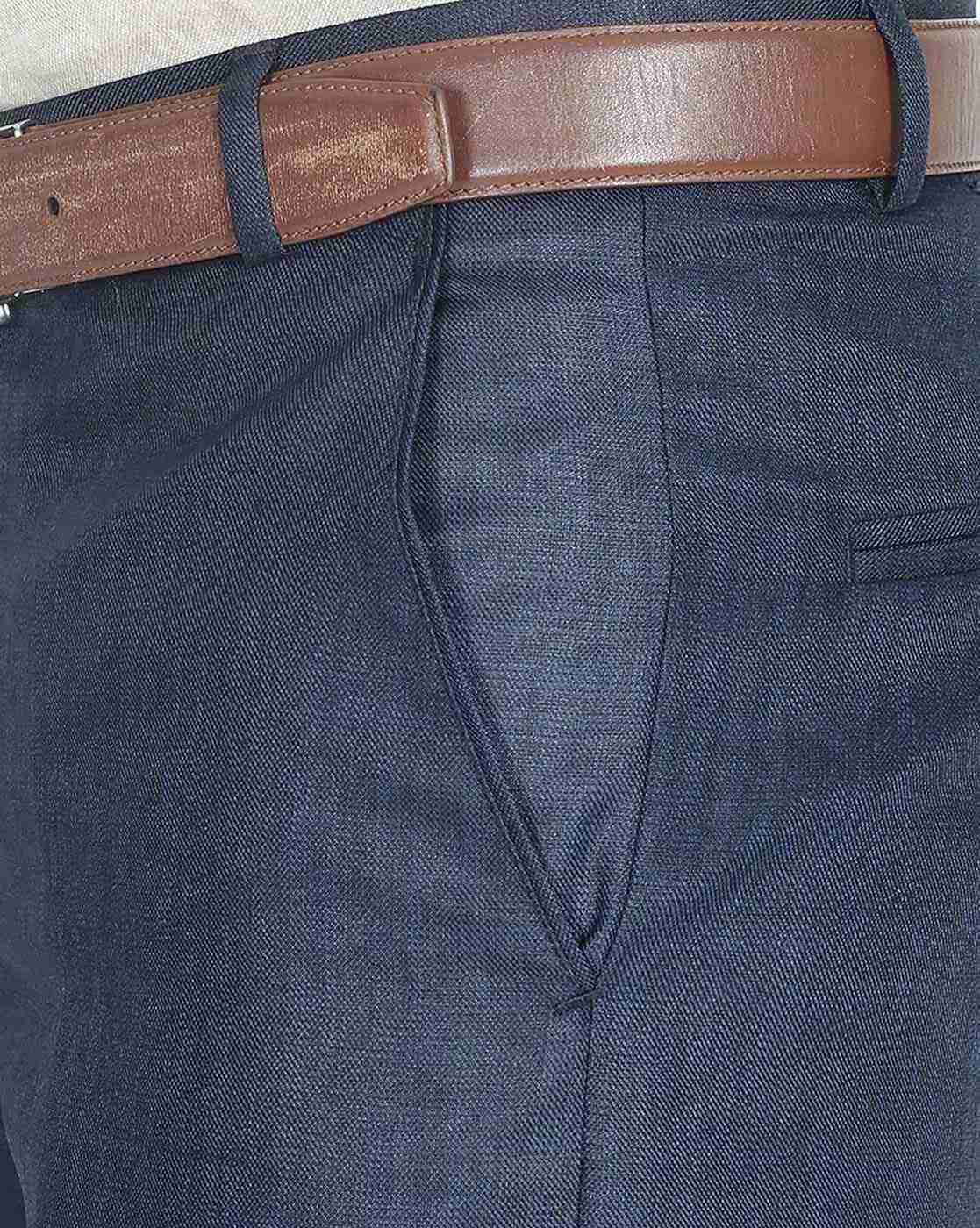 ONLY VIMAL | Slim Fit Flat-Front Trousers|4