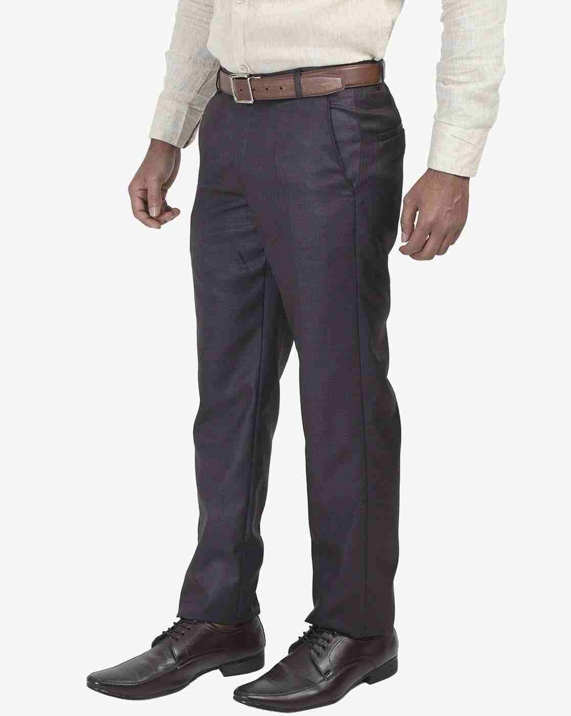 ONLY VIMAL | Slim Fit Flat-Front Formal Trousers