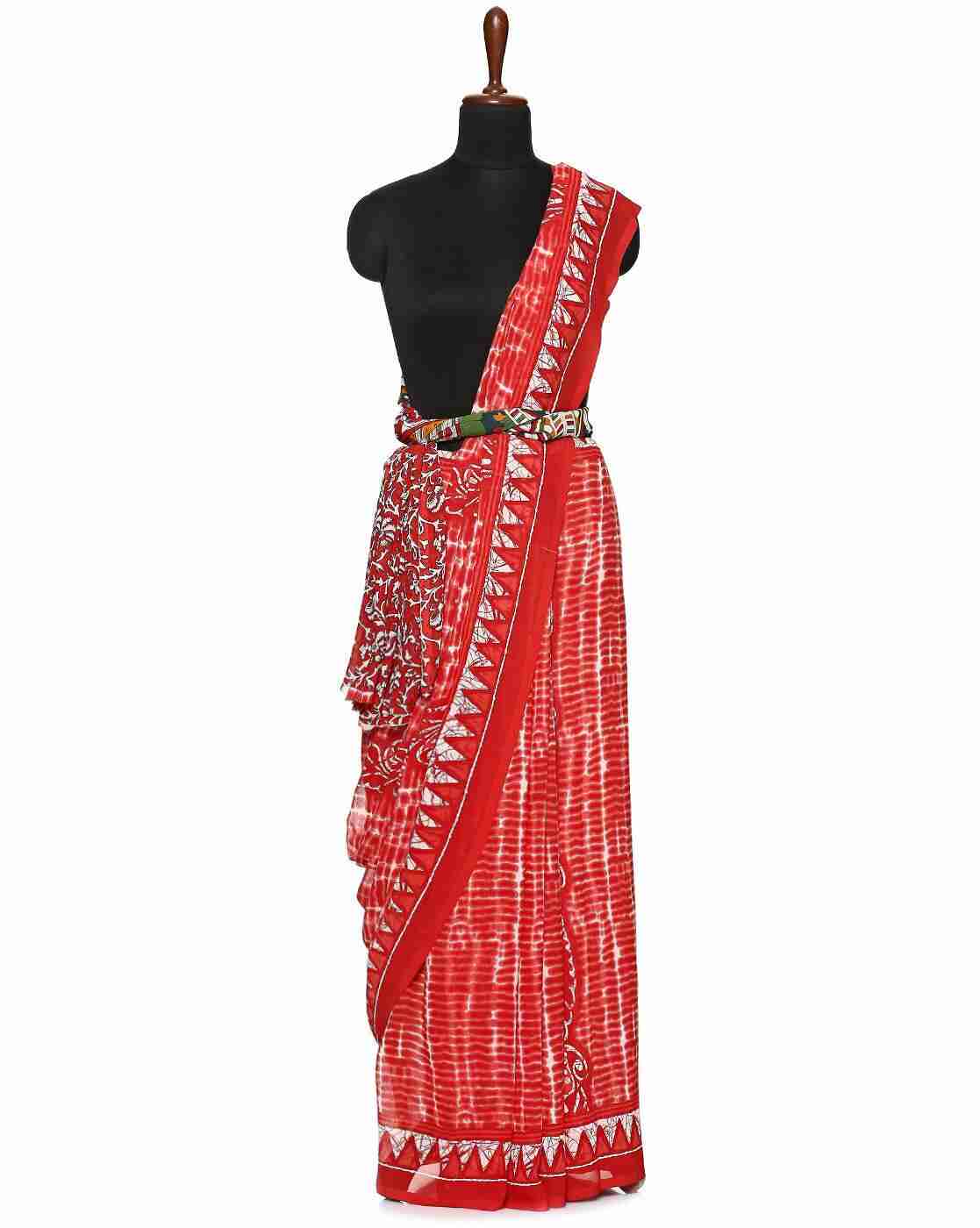 Printed Georgette Saree