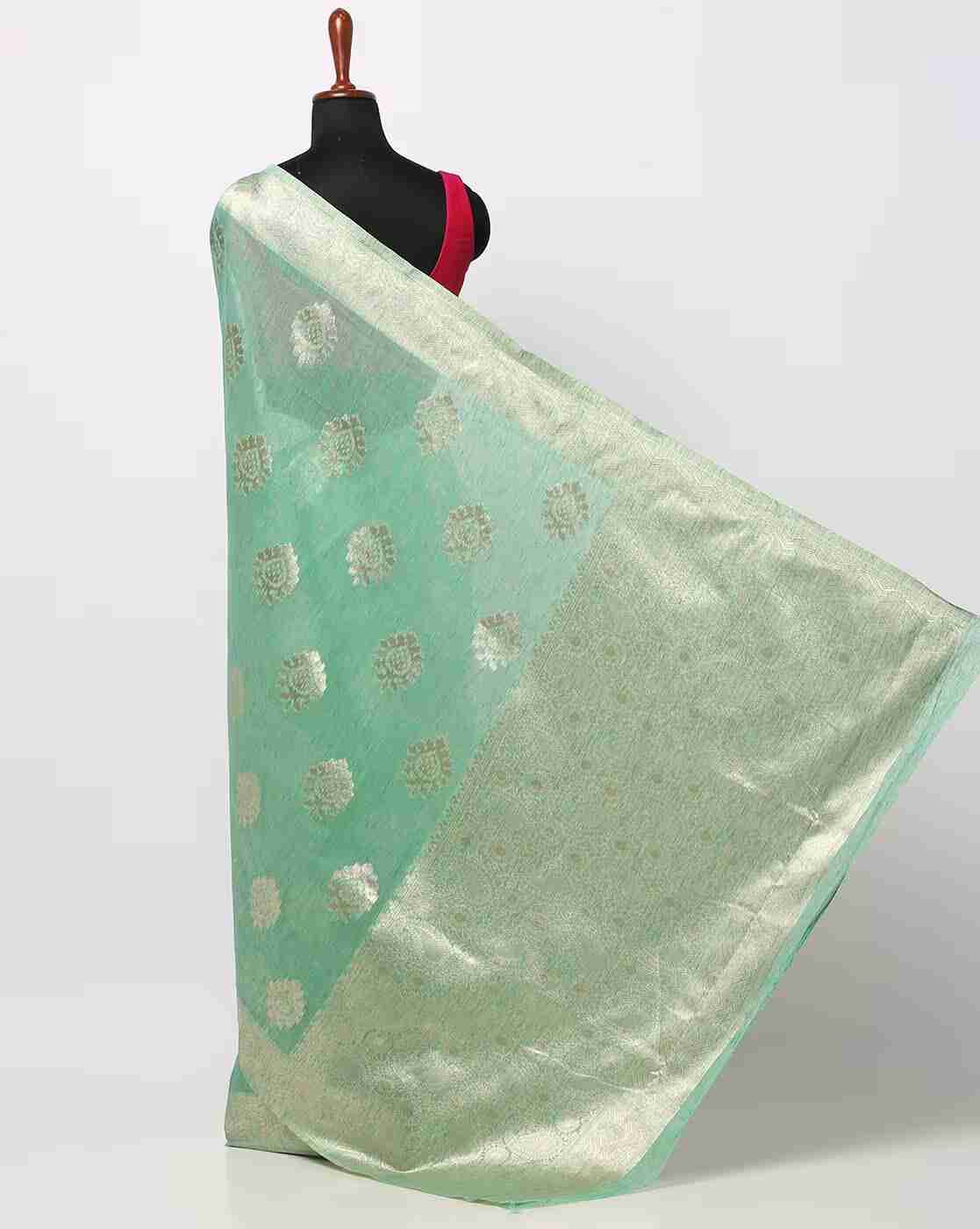 ONLY VIMAL | Art Silk Saree with Woven Motifs