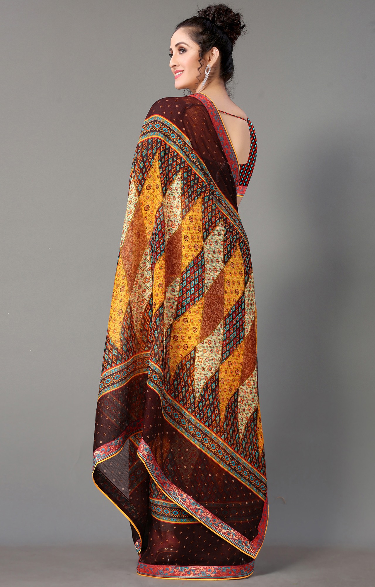 Women Multicolor Chiffon Printed Saree-S_L21SHUBHLABH31007SSR01