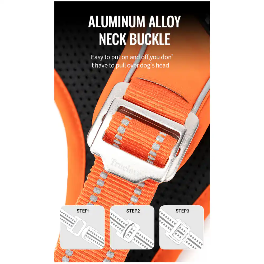 Barkbutler Truelove Harness With Reflective Fabric - Orange