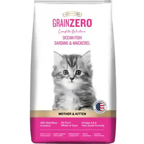 Grain Zero Ocean Fish, Sardine & Mackerel Mother and Kitten Cat Dry Food