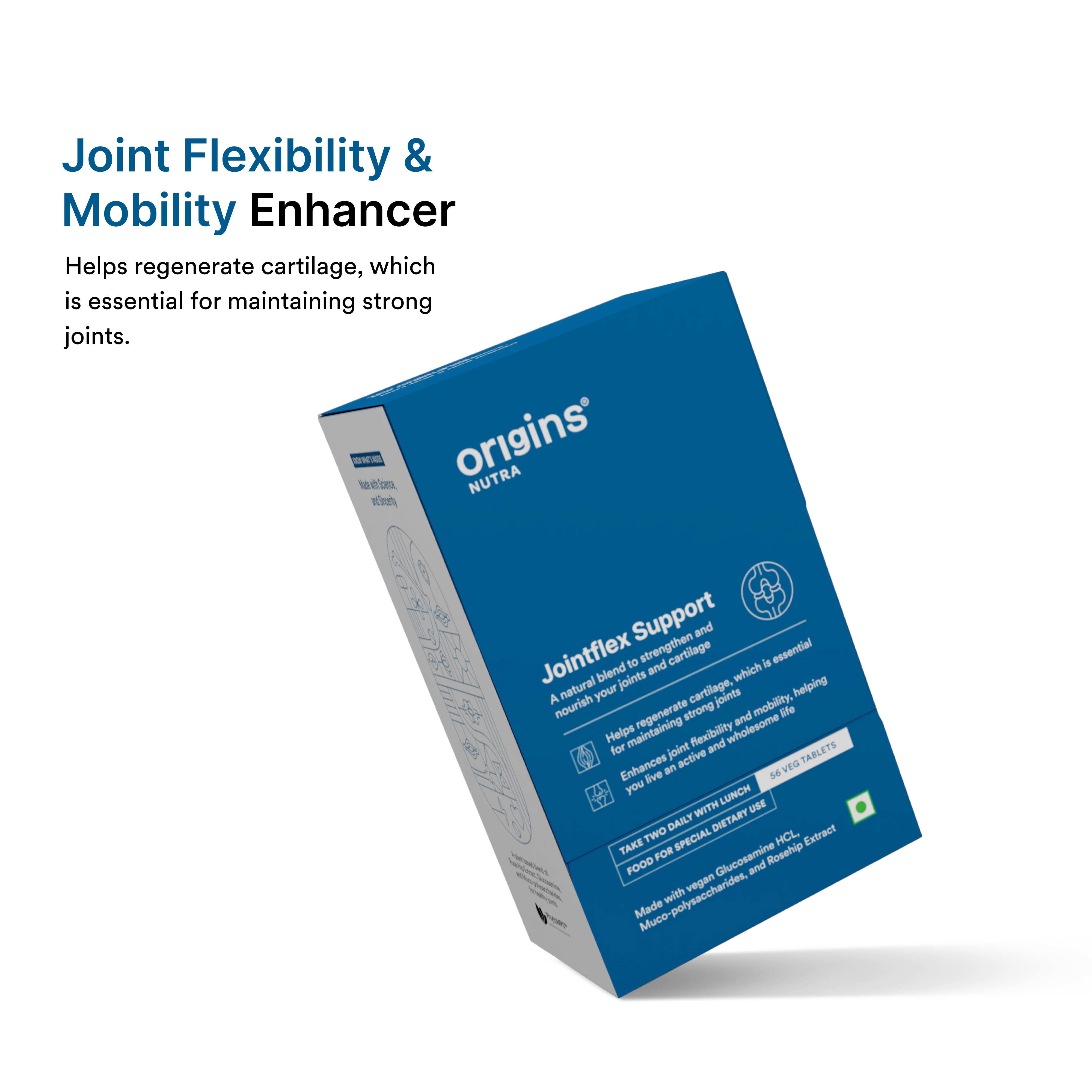 Origins Nutra | Jointflex Support |For Men & Women | 56 Veg Tab