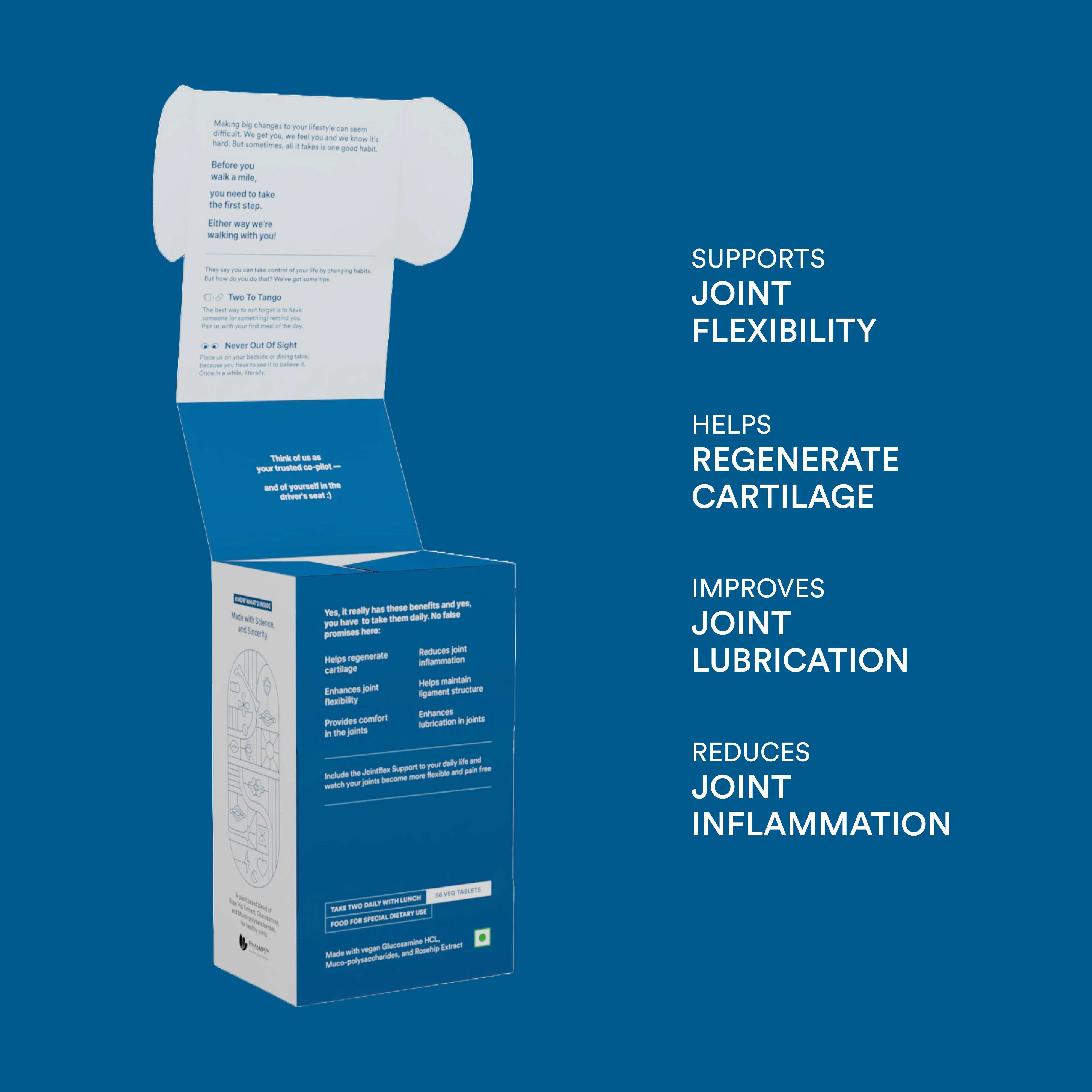 Origins Nutra | Jointflex Support |For Men & Women | 56 Veg Tab