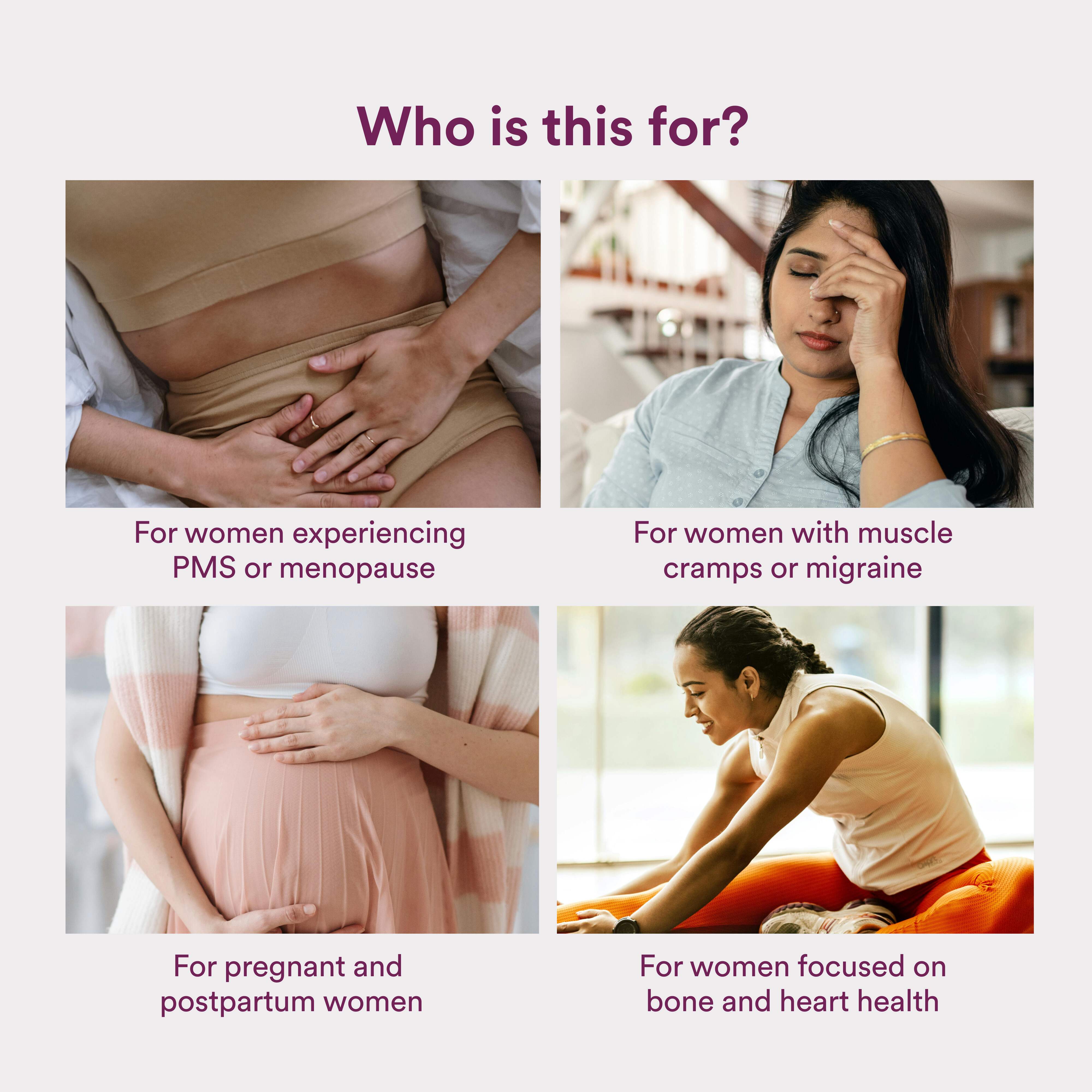 Origins Nutra | Magnesium + D3 + K2-7 for Women | 56 Veg Cap (Pack of 1)