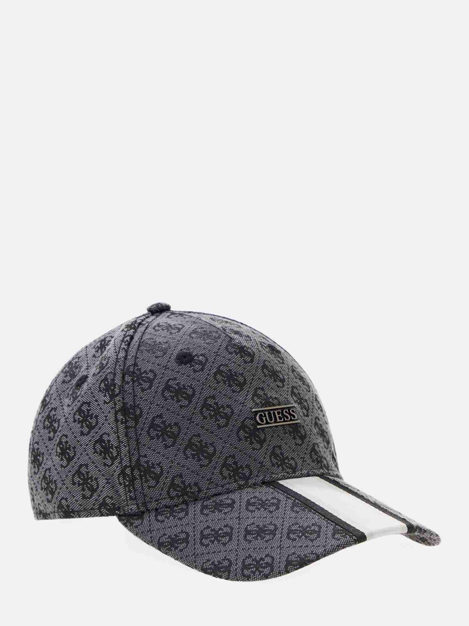 Guess Grey Polyester Logo MEN Cap